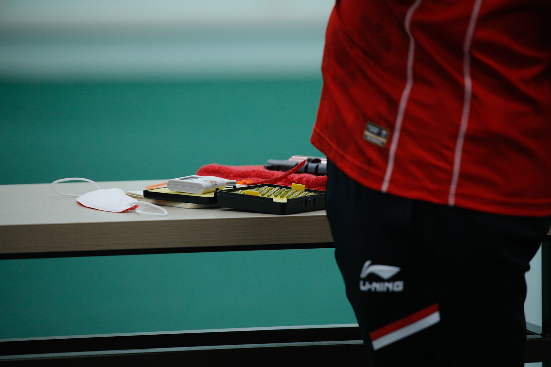 Kamis, 19 Mei 2022. NOC - SEAG21 - NAIF - PHO - Day 14 - Shooting - Wira Sukmana, Deny Pratama, Muhammad Iqbal Raia P, Men's 10m Air Pistol Qualifier &amp; Team Final - SILVER di National Sport Training Center, Hanoi - Vietnam