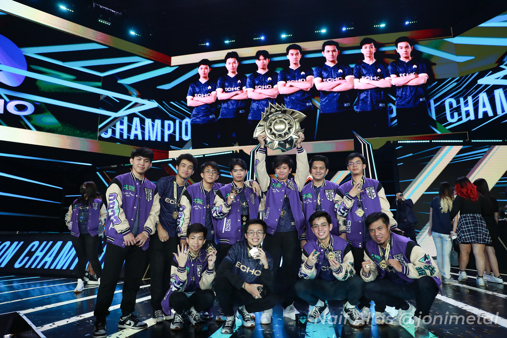 Minggu, 15 Januari 2023. M4 - Playoff Day 9 - Mobile Legends M4 World Championship di Tennis Indoor Senayan, Jakarta