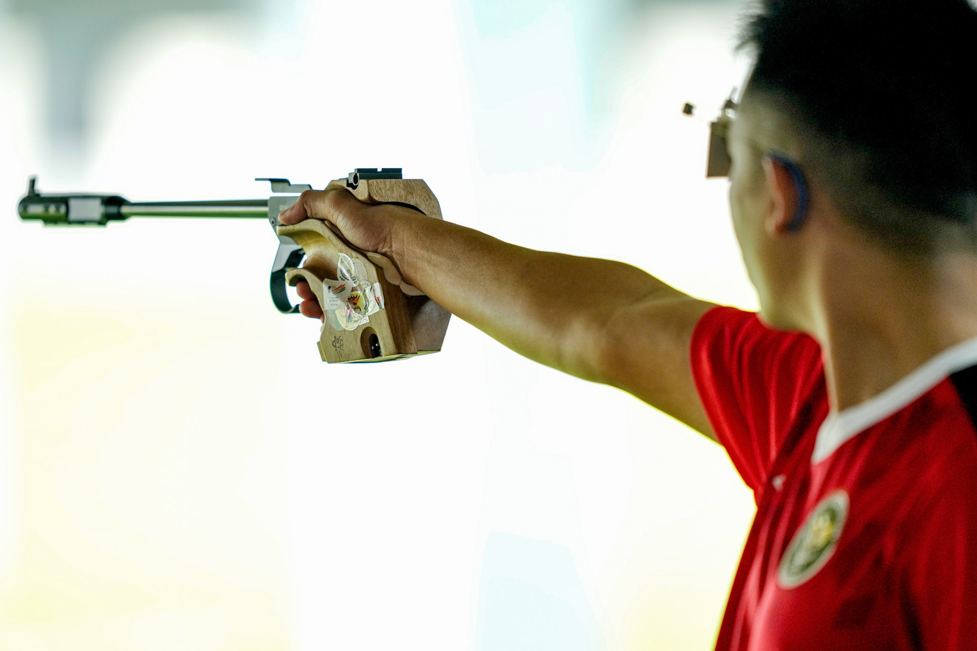 Senin, 16 Mei 2022. NOC - SEAG21 - RIZKI - PHO - Day 11 – Shooting - Men's 50m Free Pistol, Wira Kusuma di National Sports Center Shooting Range, Hanoi - Vietnam