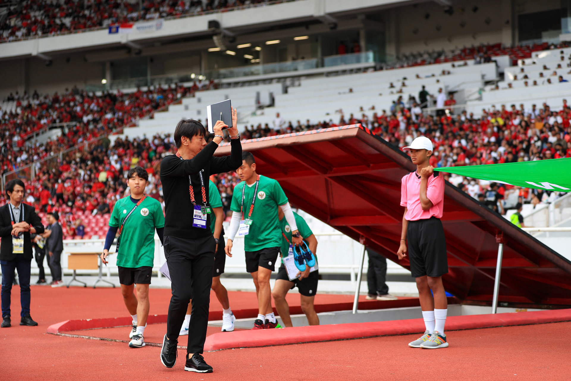 Kamis, 29 Desember 2022. AFF2022 - Group A - Indonesia 1-1 Thailand di Stadion Utama Gelora Bung Karno, Senayan - Jakarta