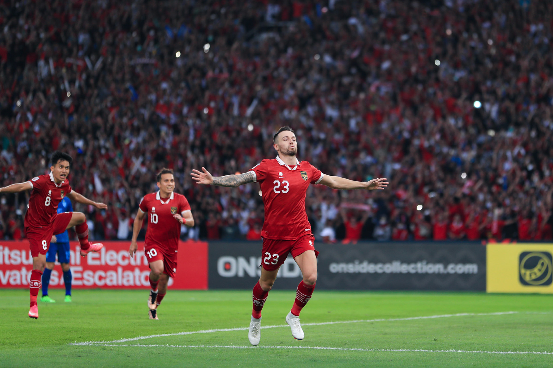Kamis, 29 Desember 2022. AFF2022 - Group A - Indonesia 1-1 Thailand di Stadion Utama Gelora Bung Karno, Senayan - Jakarta