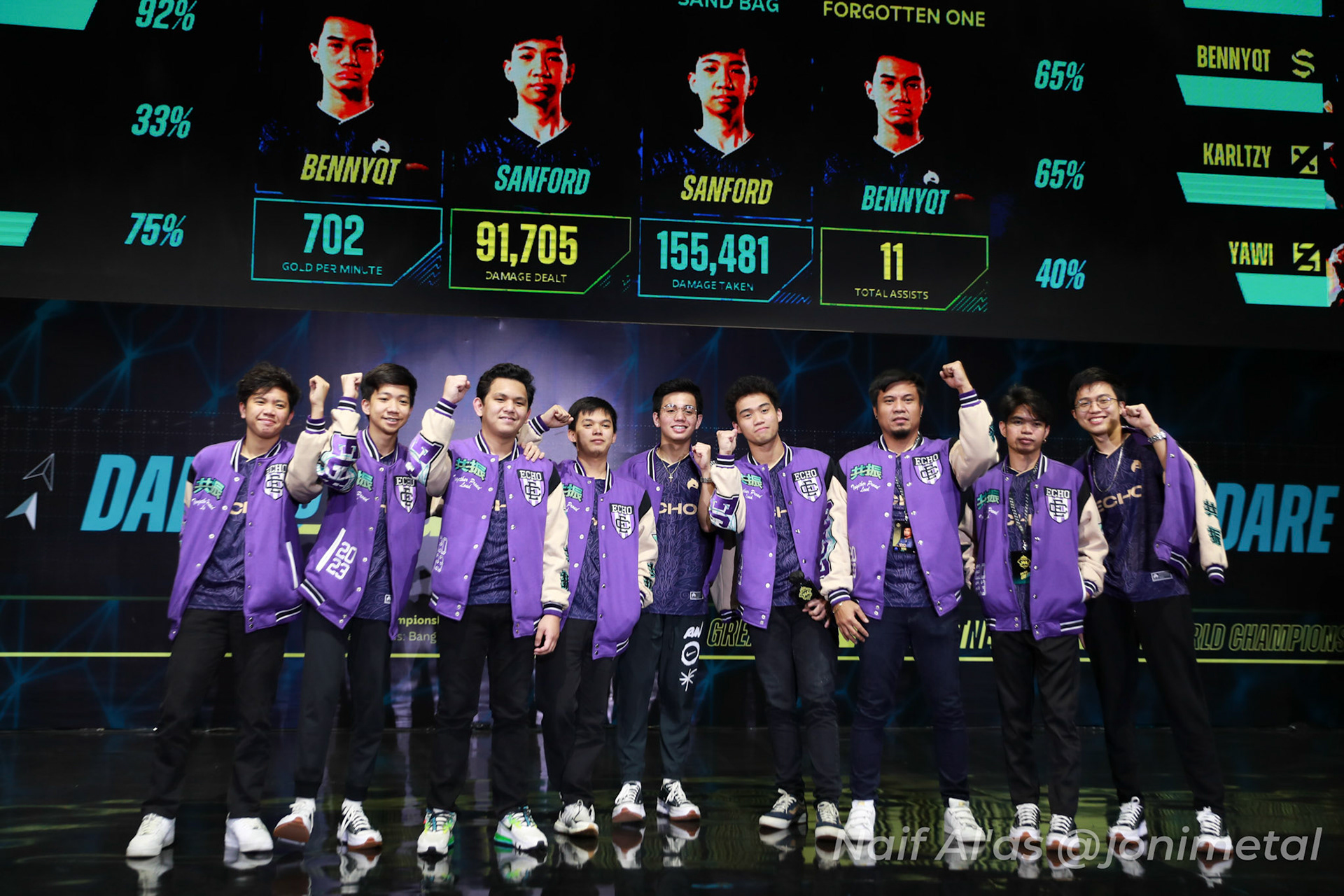 Sabtu, 14 Januari 2023. M4 - Playoff Day 8 - Mobile Legends M4 World Championship di Tennis Indoor Senayan, Jakarta