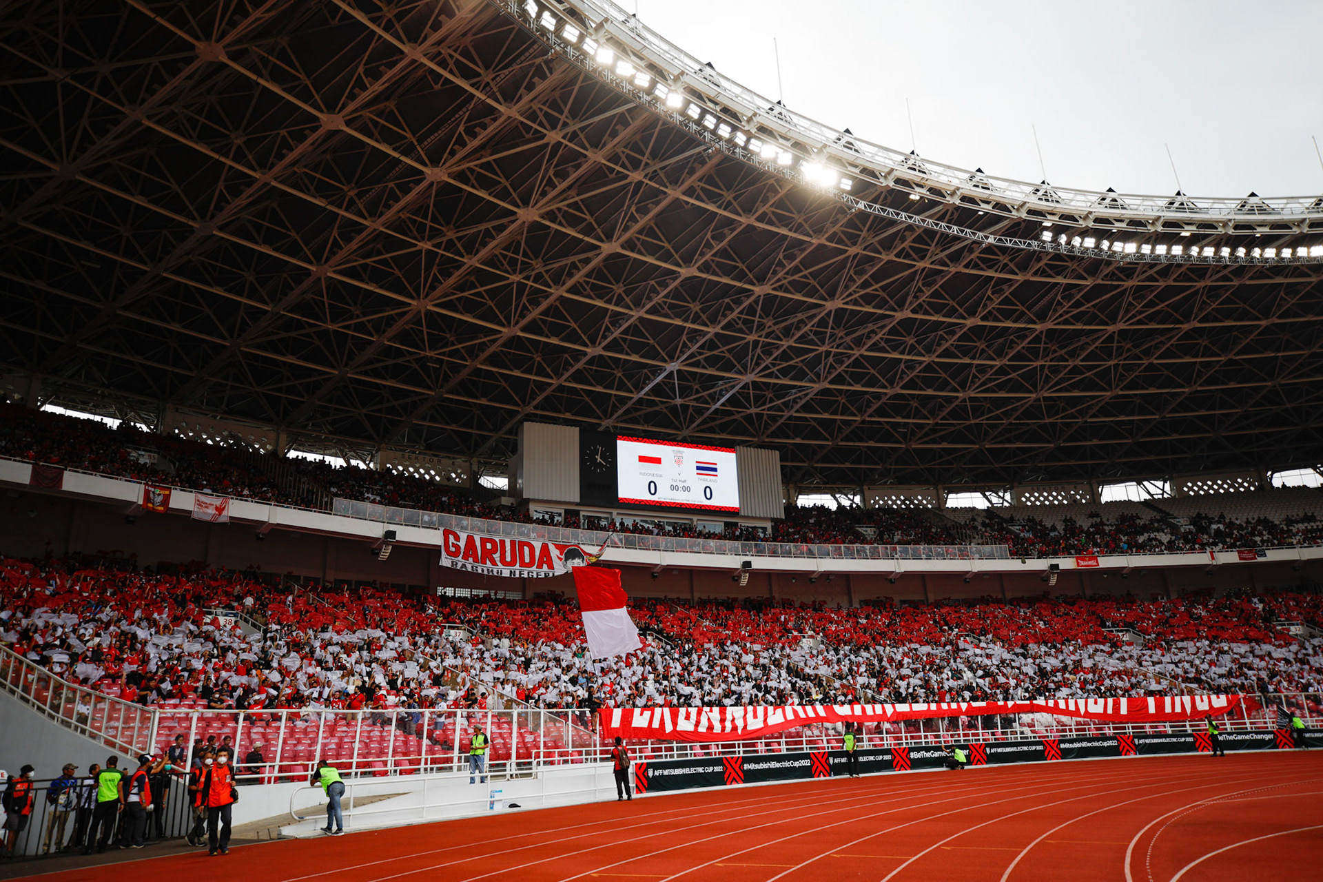 Kamis, 29 Desember 2022. AFF2022 - Group A - Indonesia 1-1 Thailand di Stadion Utama Gelora Bung Karno, Senayan - Jakarta
