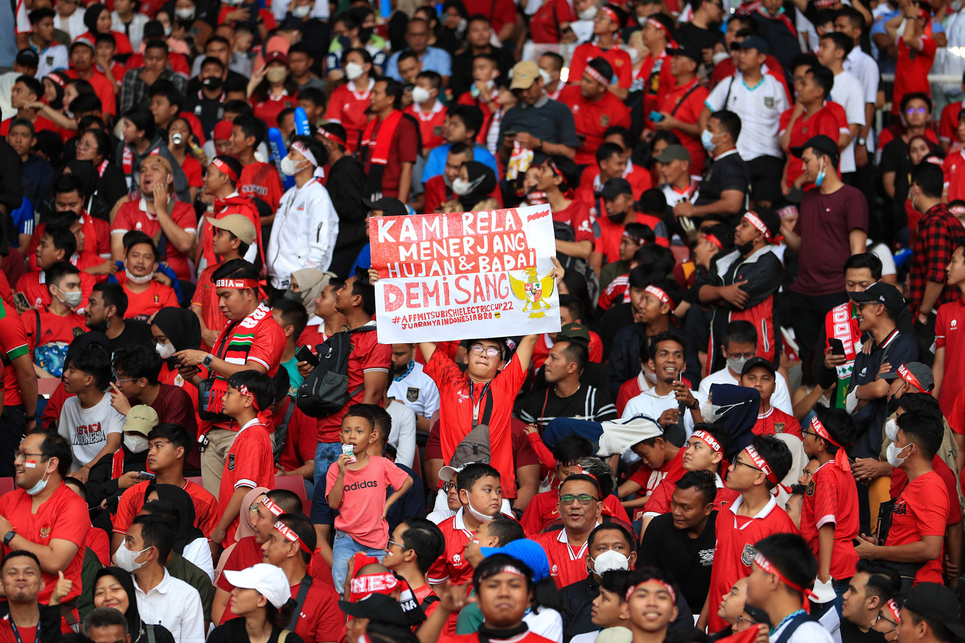 Kamis, 29 Desember 2022. AFF2022 - Group A - Indonesia 1-1 Thailand di Stadion Utama Gelora Bung Karno, Senayan - Jakarta