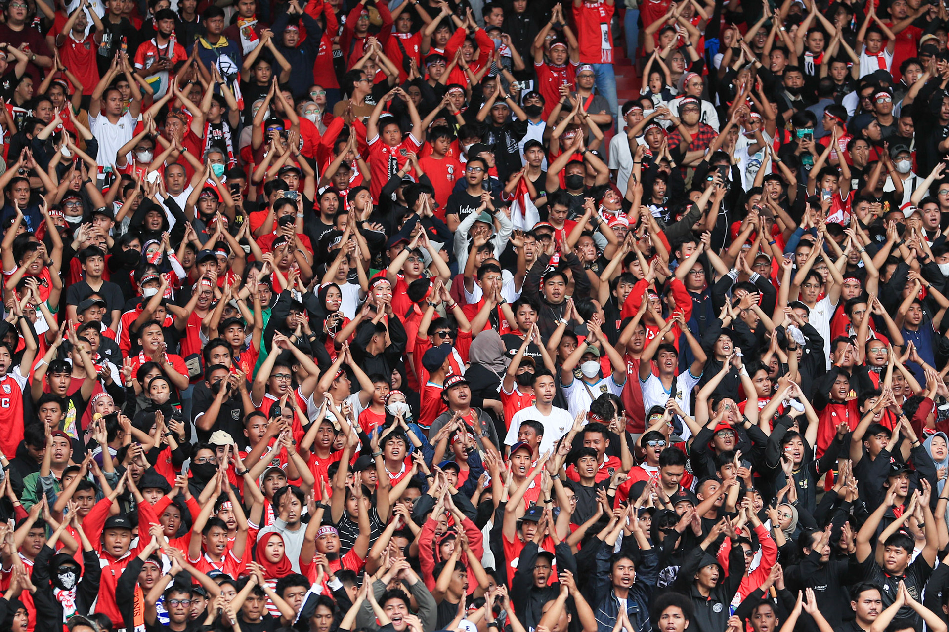 Kamis, 29 Desember 2022. AFF2022 - Group A - Indonesia 1-1 Thailand di Stadion Utama Gelora Bung Karno, Senayan - Jakarta