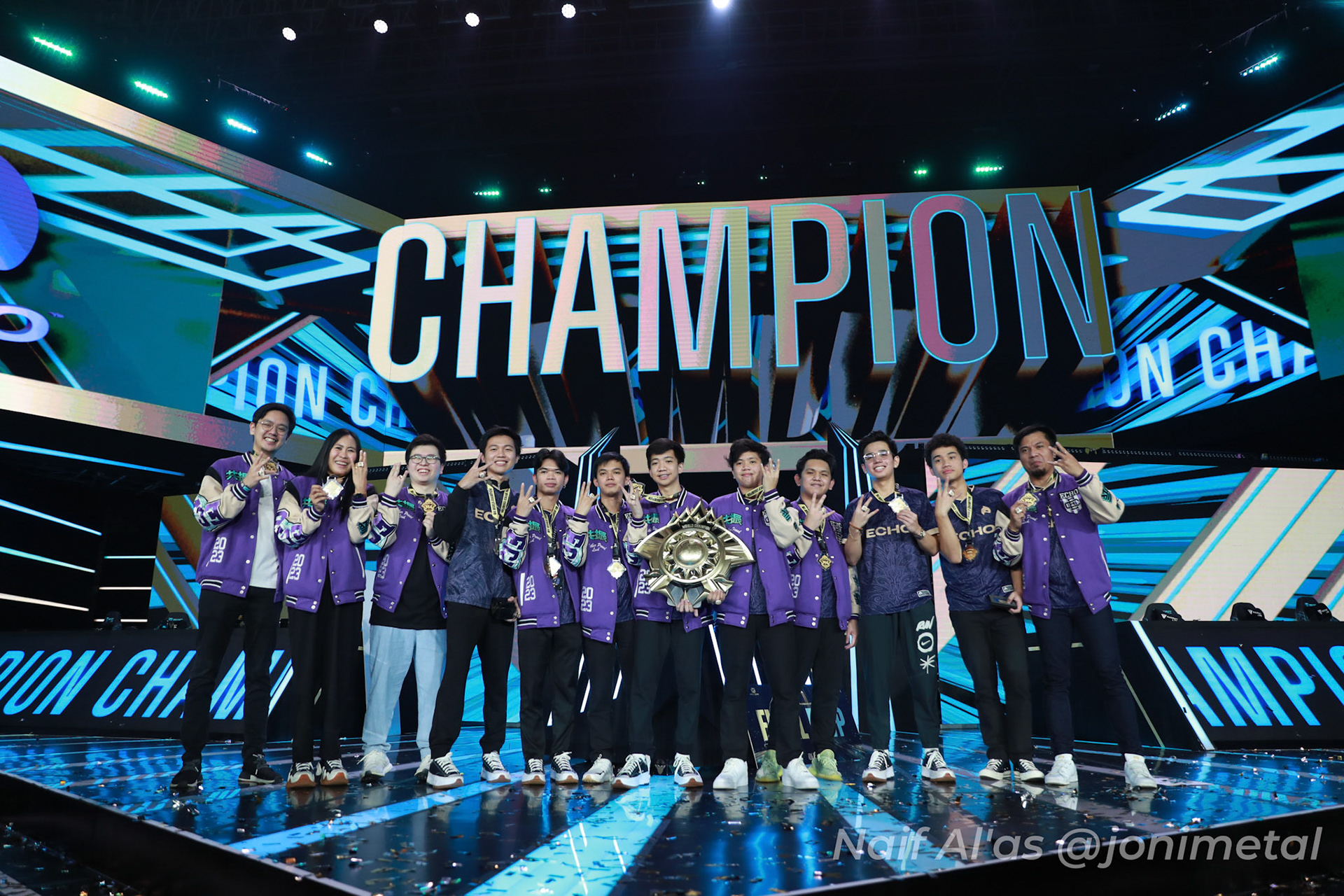 Minggu, 15 Januari 2023. M4 - Playoff Day 9 - Mobile Legends M4 World Championship di Tennis Indoor Senayan, Jakarta