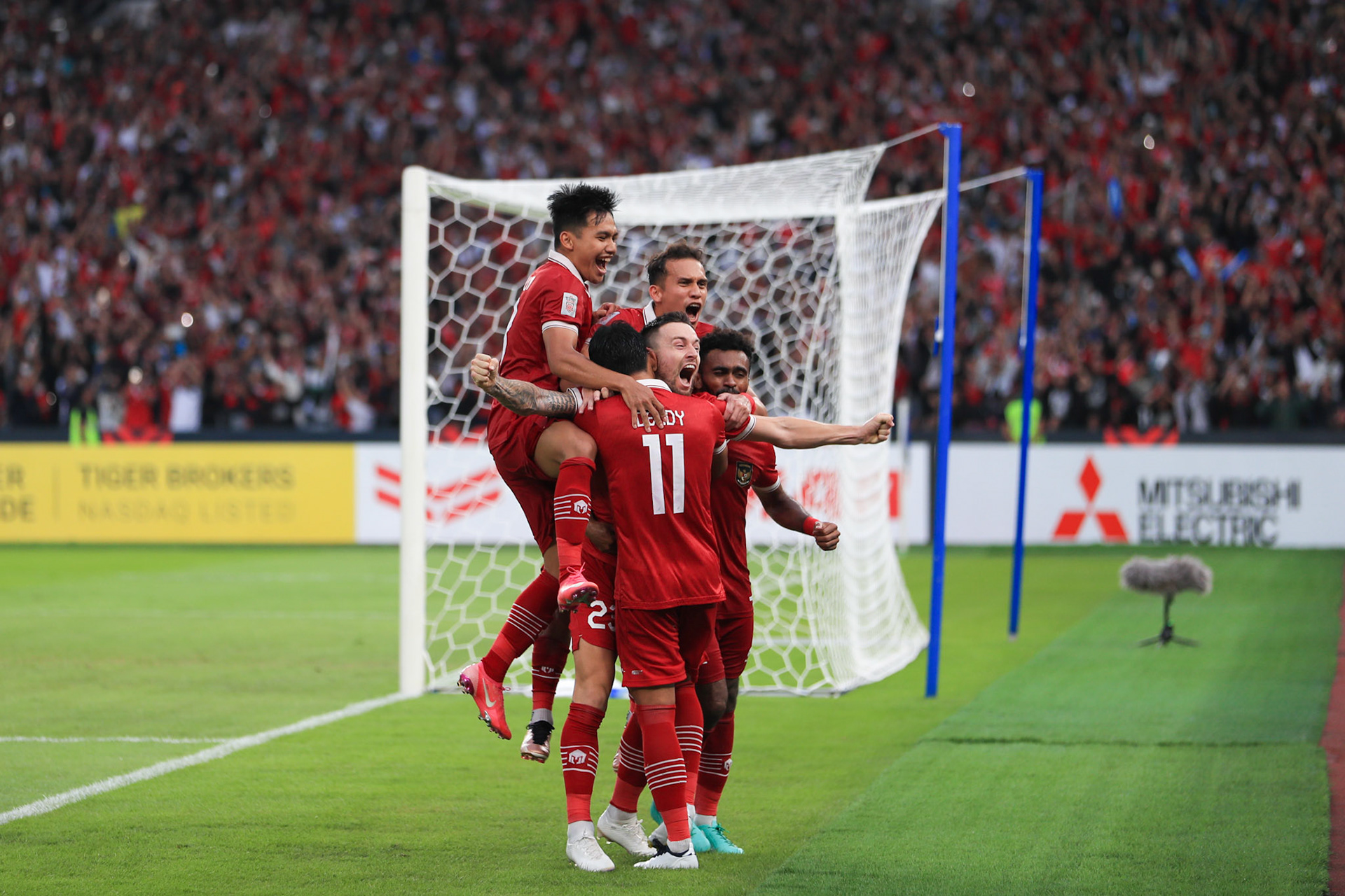 Kamis, 29 Desember 2022. AFF2022 - Group A - Indonesia 1-1 Thailand di Stadion Utama Gelora Bung Karno, Senayan - Jakarta