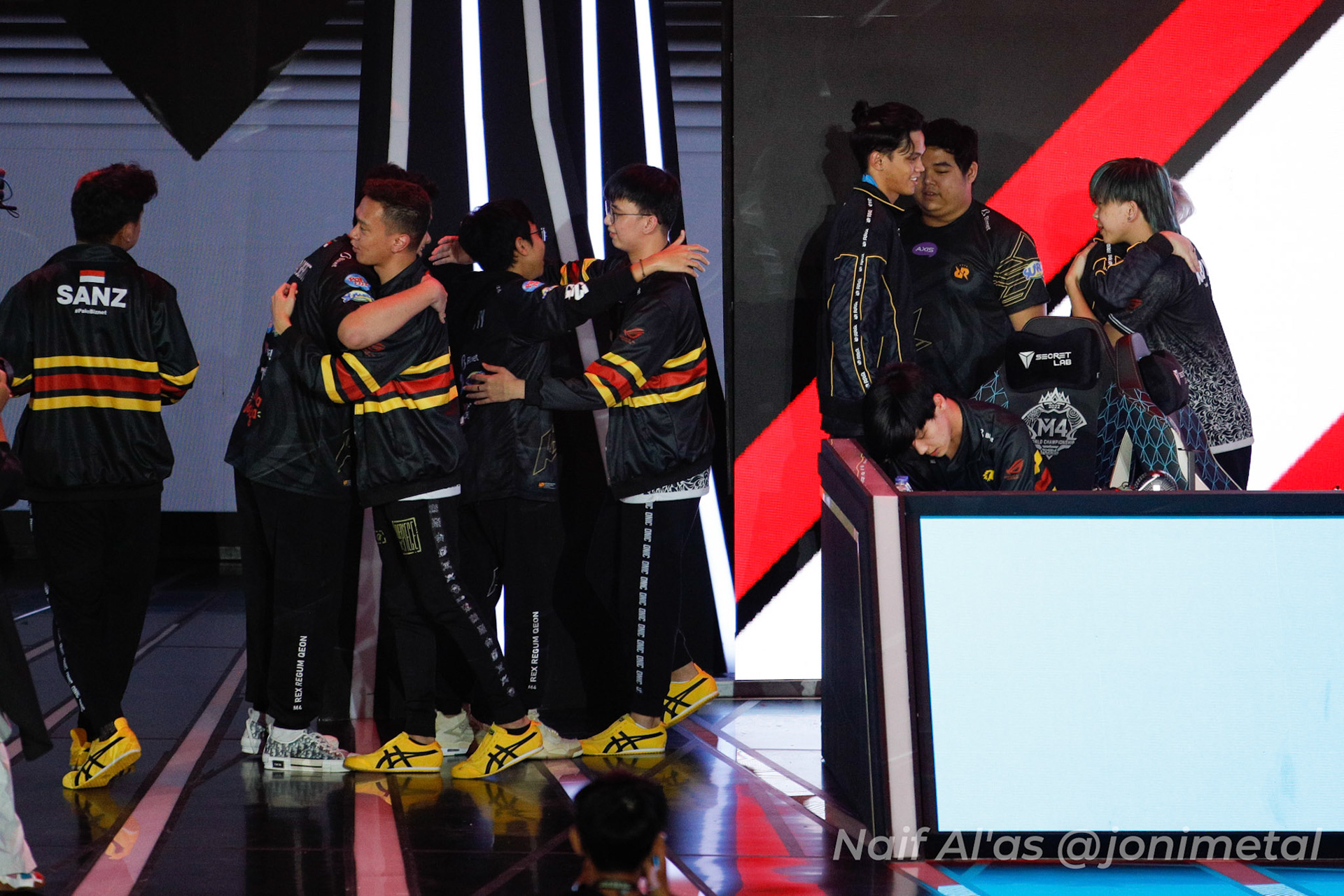 Sabtu, 14 Januari 2023. M4 - Playoff Day 8 - Mobile Legends M4 World Championship di Tennis Indoor Senayan, Jakarta