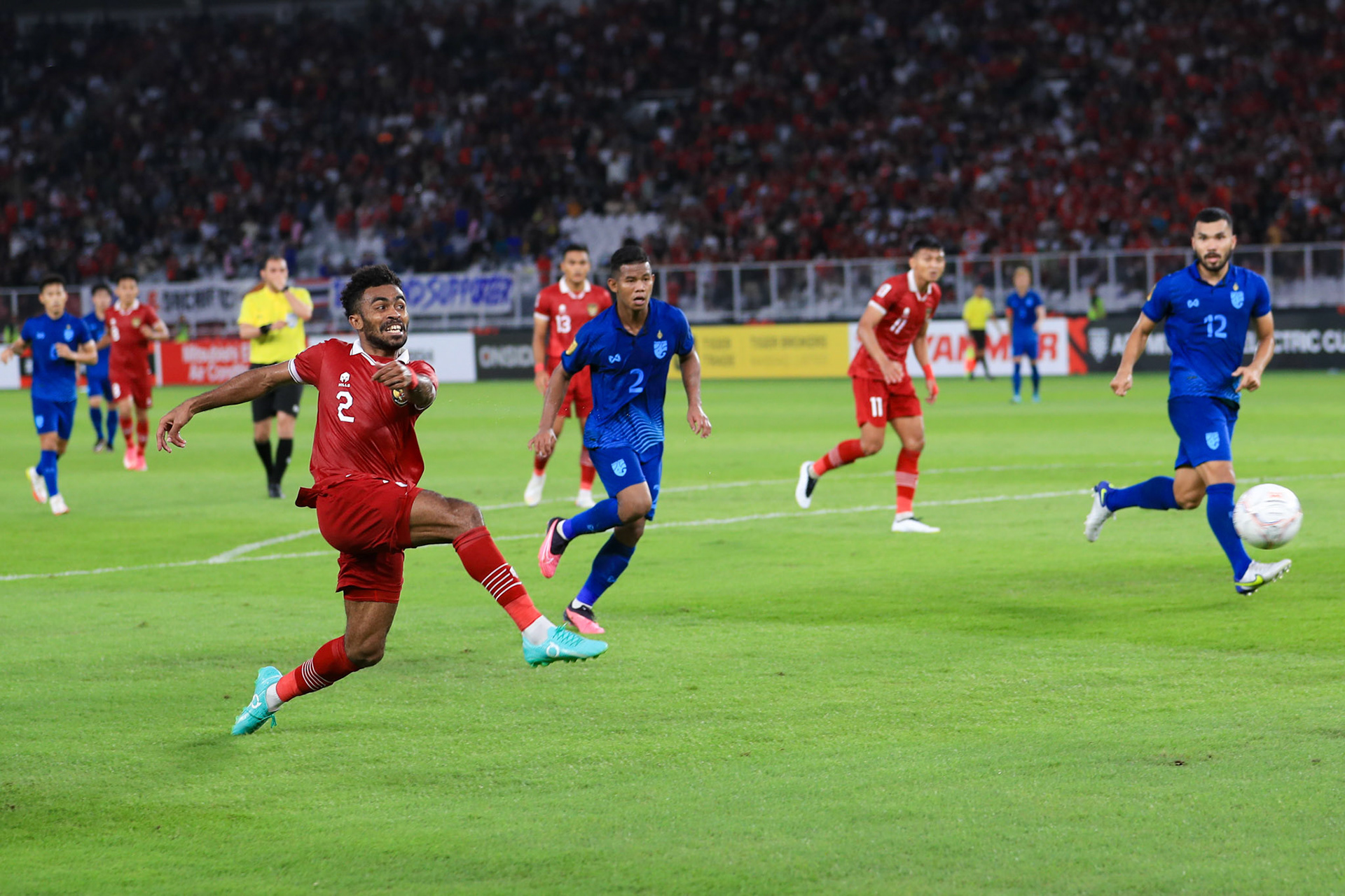 Kamis, 29 Desember 2022. AFF2022 - Group A - Indonesia 1-1 Thailand di Stadion Utama Gelora Bung Karno, Senayan - Jakarta