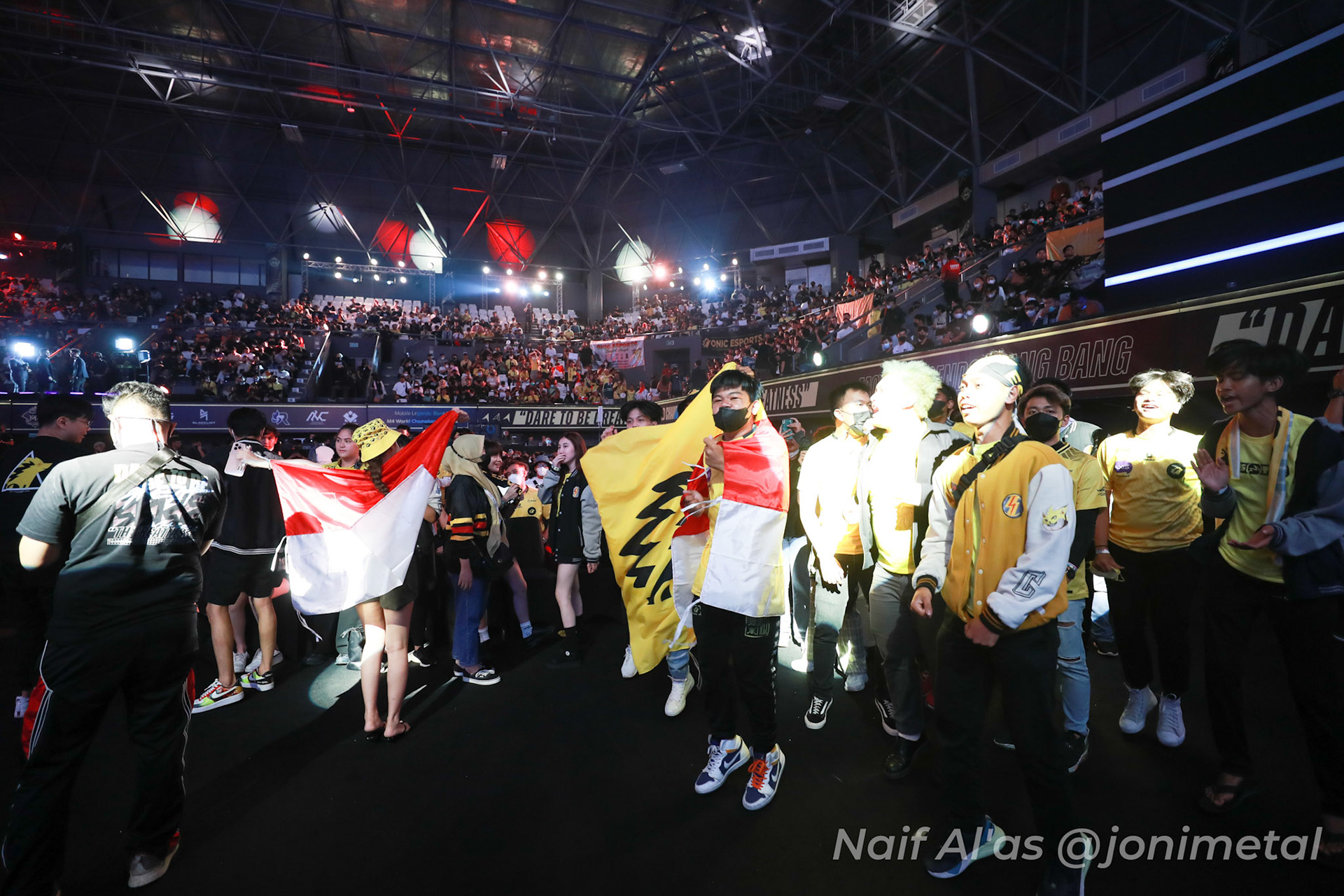 Kamis, 12 Januari 2023 . M4 - Playoff Day 6 - Mobile Legends M4 World Championship di Tennis Indoor Senayan, Jakarta