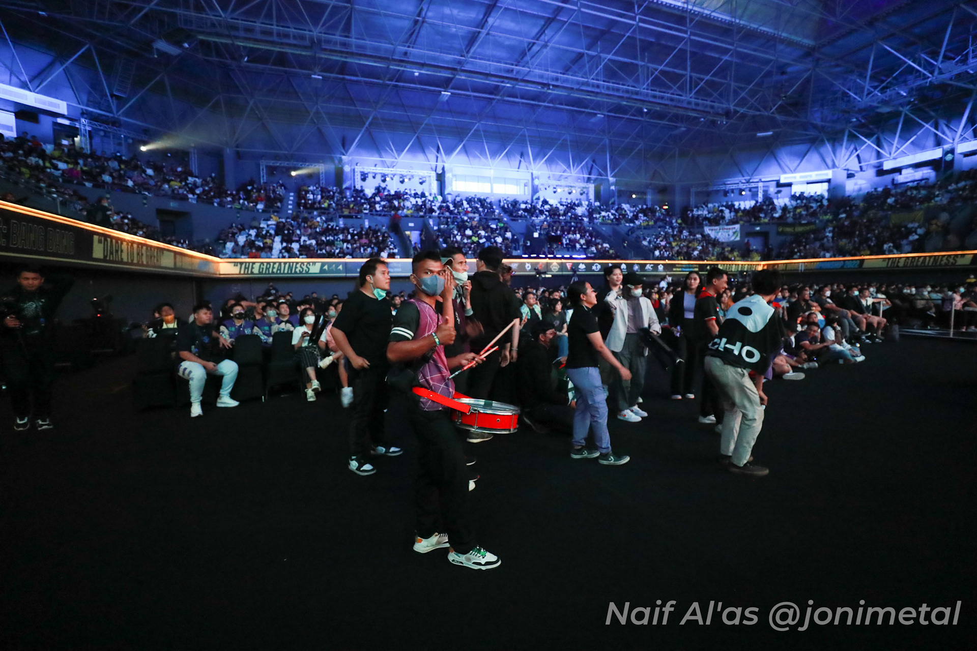 Kamis, 12 Januari 2023 . M4 - Playoff Day 6 - Mobile Legends M4 World Championship di Tennis Indoor Senayan, Jakarta