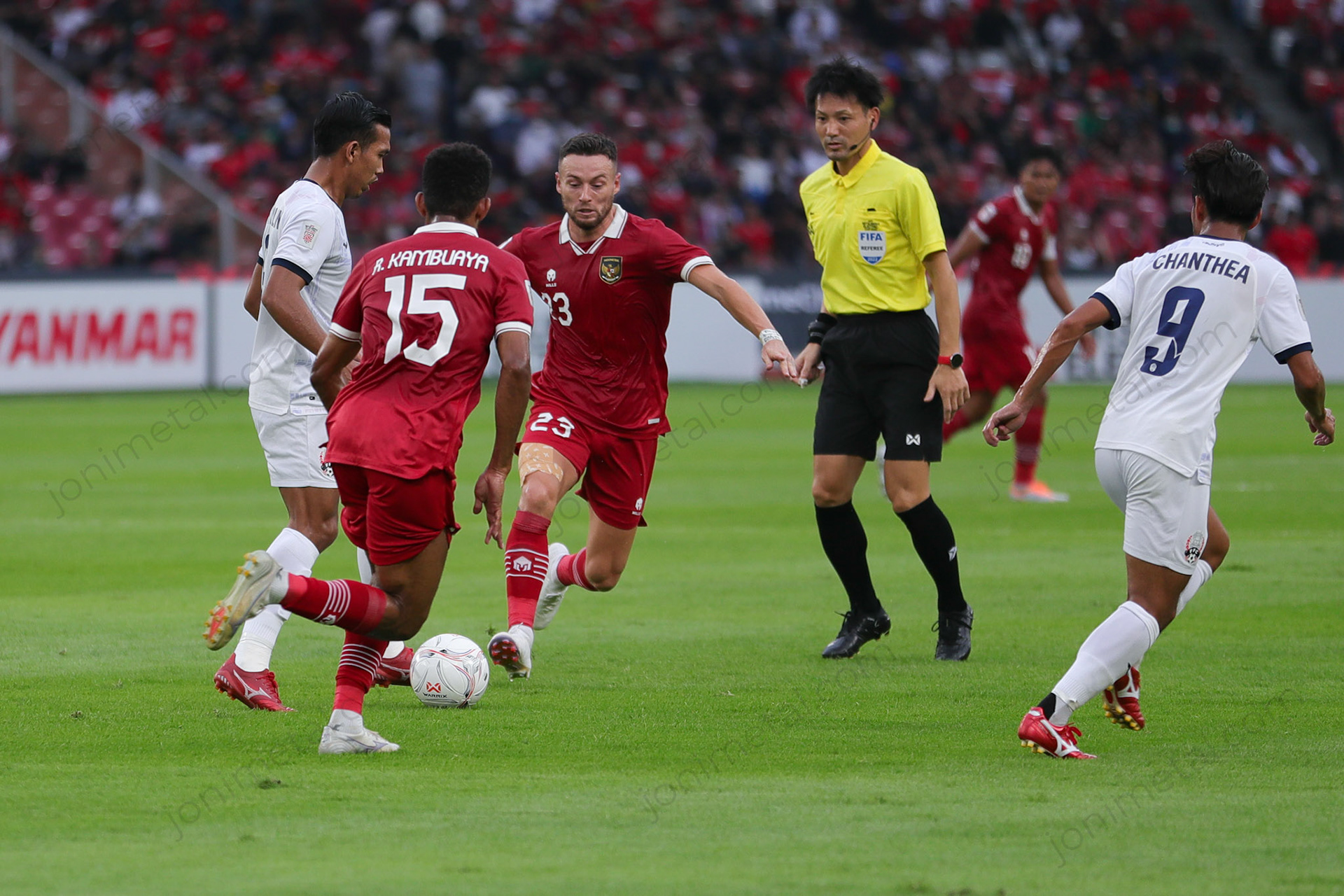 Jumat, 23 Desember 2022. AFF2022 - Indonesia 2-1 Kamboja di Stadion Utama Gelora Bung Karno, Senayan - Jakarta