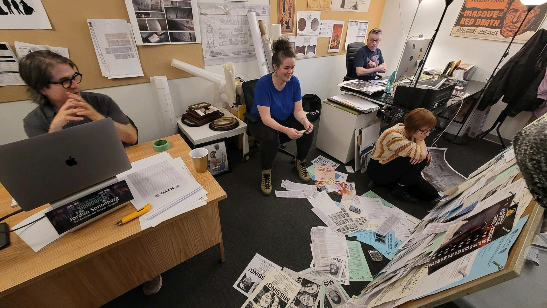 the graphics team, hard at work