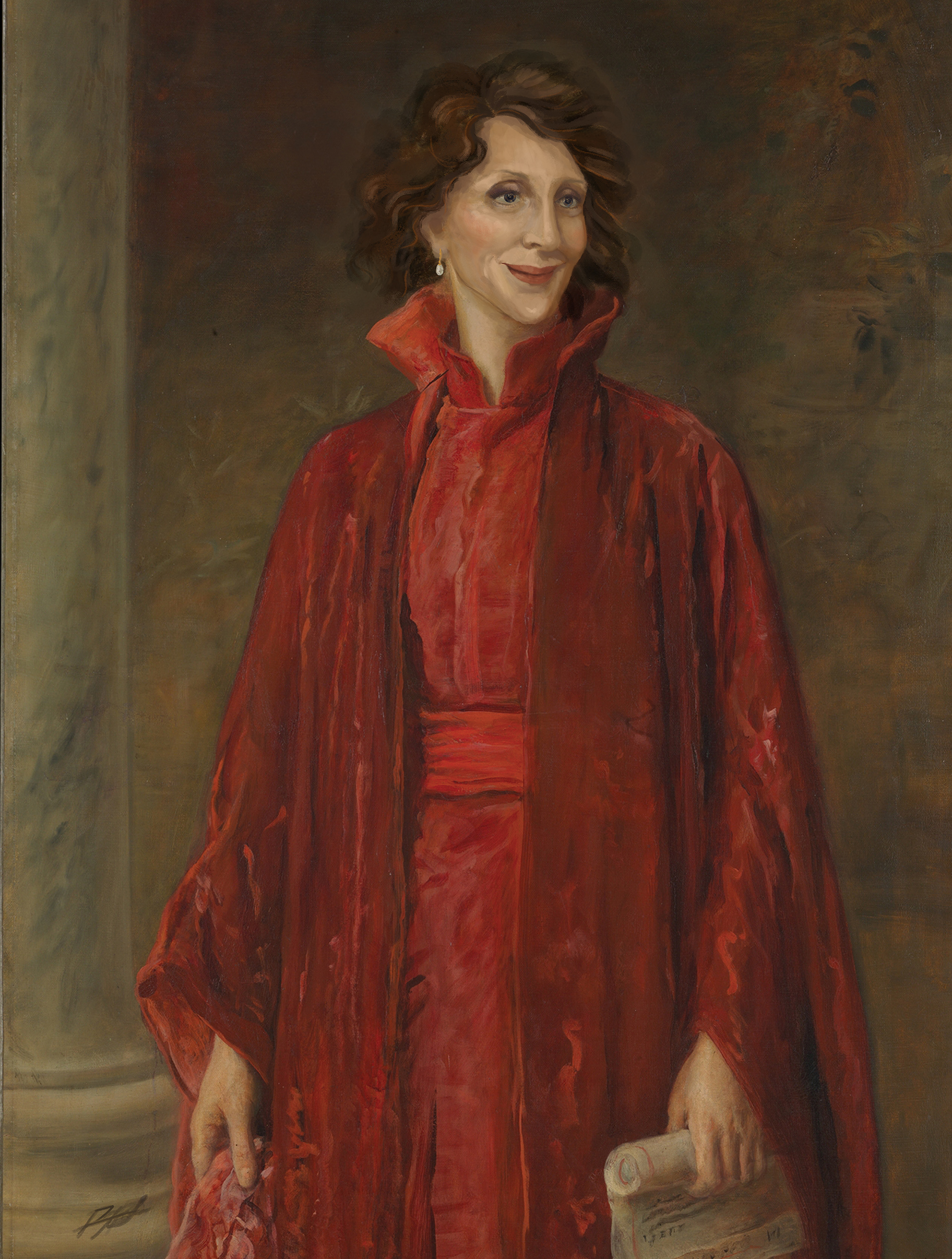 Completed portrait of the Dean