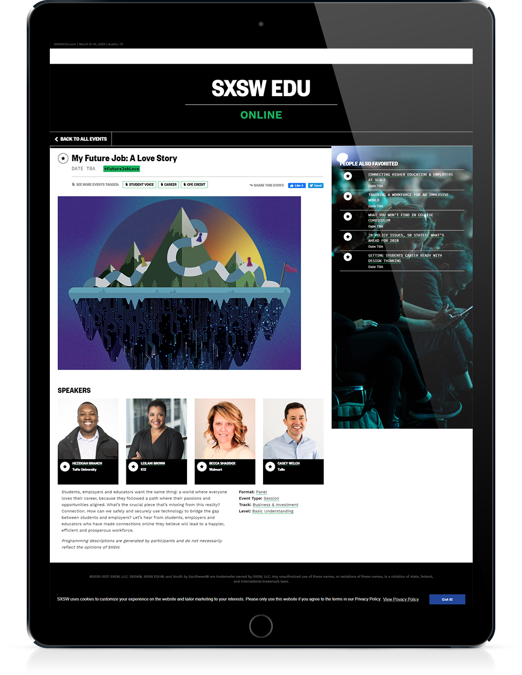 Illustration for Tallo's SXSW Edu Panel