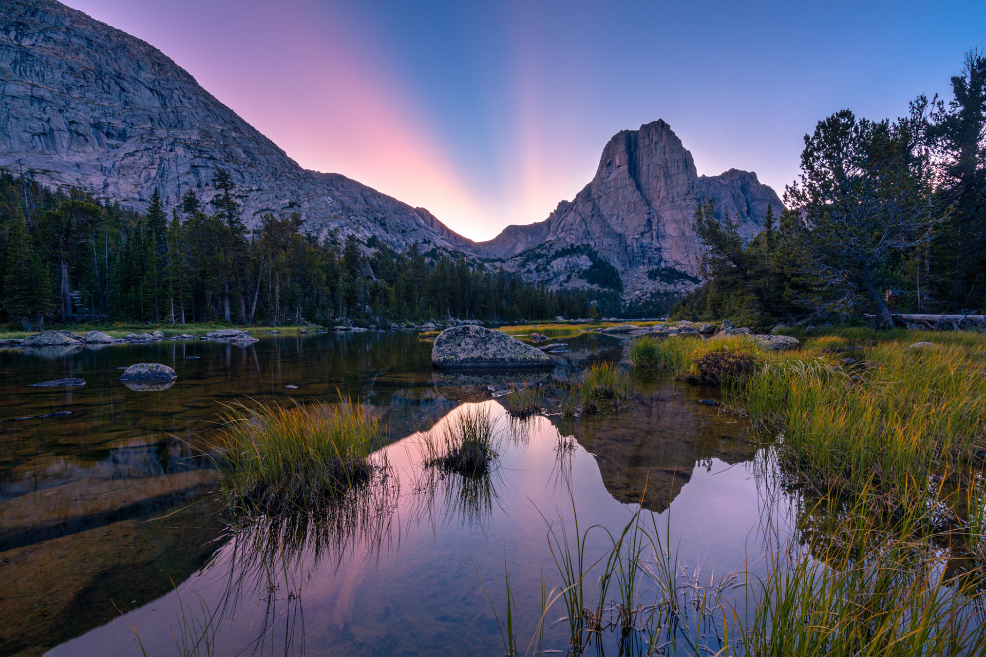 Cathedral peak sunset