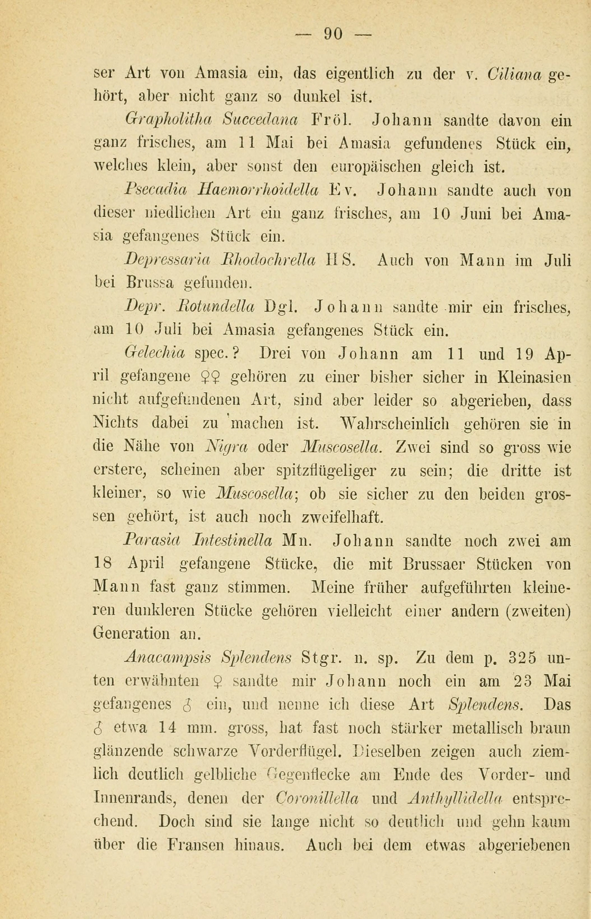Johann sandte mir…“ small hints to an invisible and untold story. Documentation of the specimens Dr. Staudinger received by mail from the young Manissadjian. Source: Dr. Otto Staudinger 1881 in: Russkoe ėntomologicheskoe obshchestvo. 1861. Horae Societatis Entomologicae Rossicae, variis sermonibus in Rossia usitatis editae. Vol. 16. Petropoli: Typis V. Besobrasovi & Comp, Smithsonian Libraries and Archives
