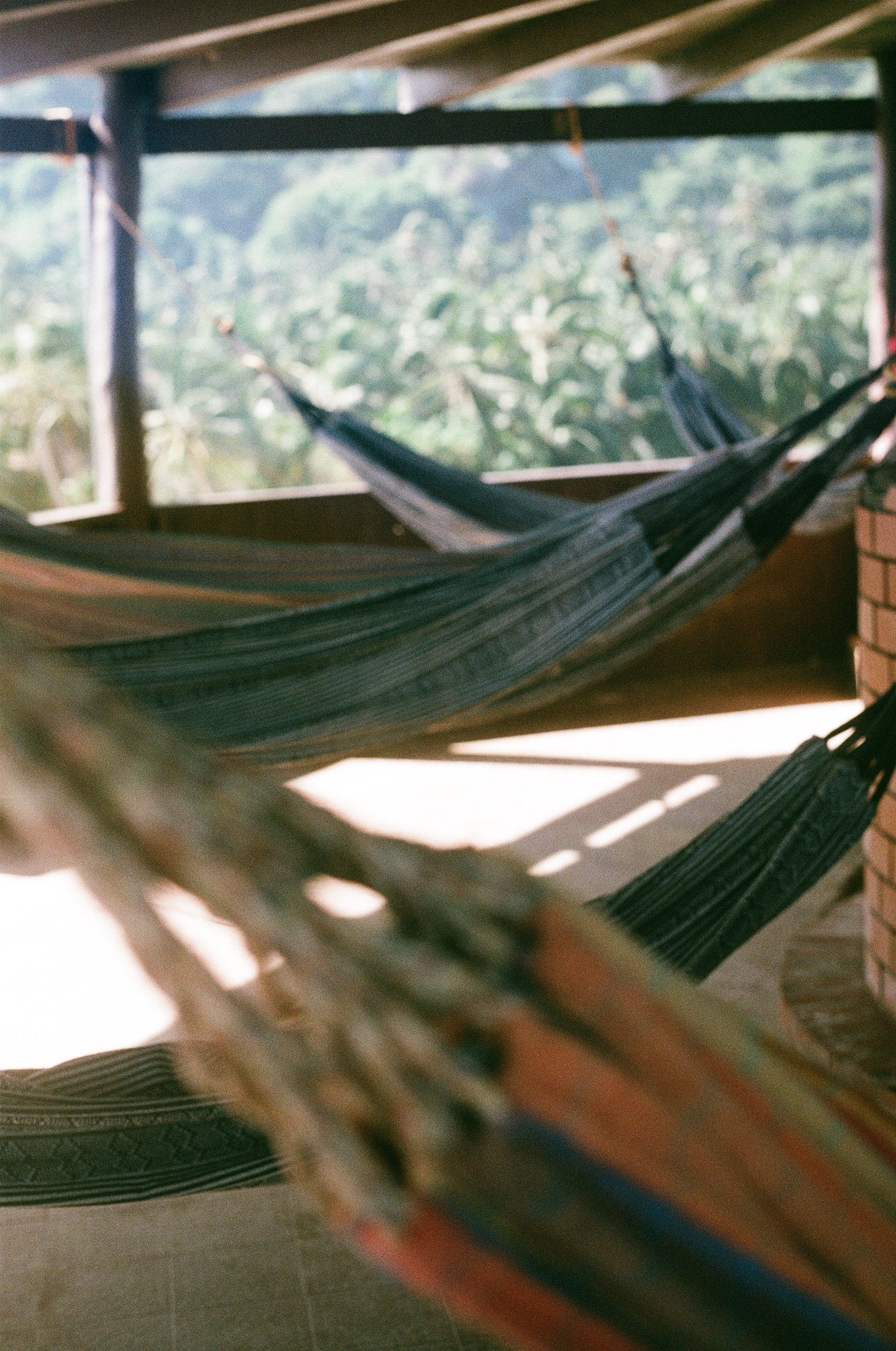 If you end up here then clip a blanket to the underside to insulate your bottom from the wind, Parque Nacional Natural Tayrona, 2017