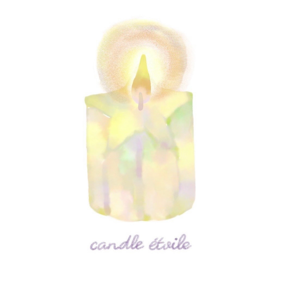 キャンドルショップ「Candle étoile」イラストロゴ