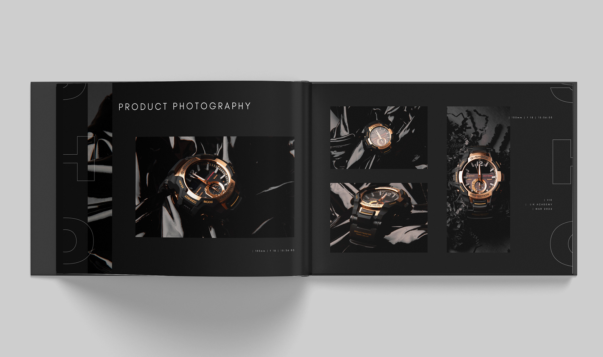 fotografie portfolio buch design 2022 | produktfotografie uhr