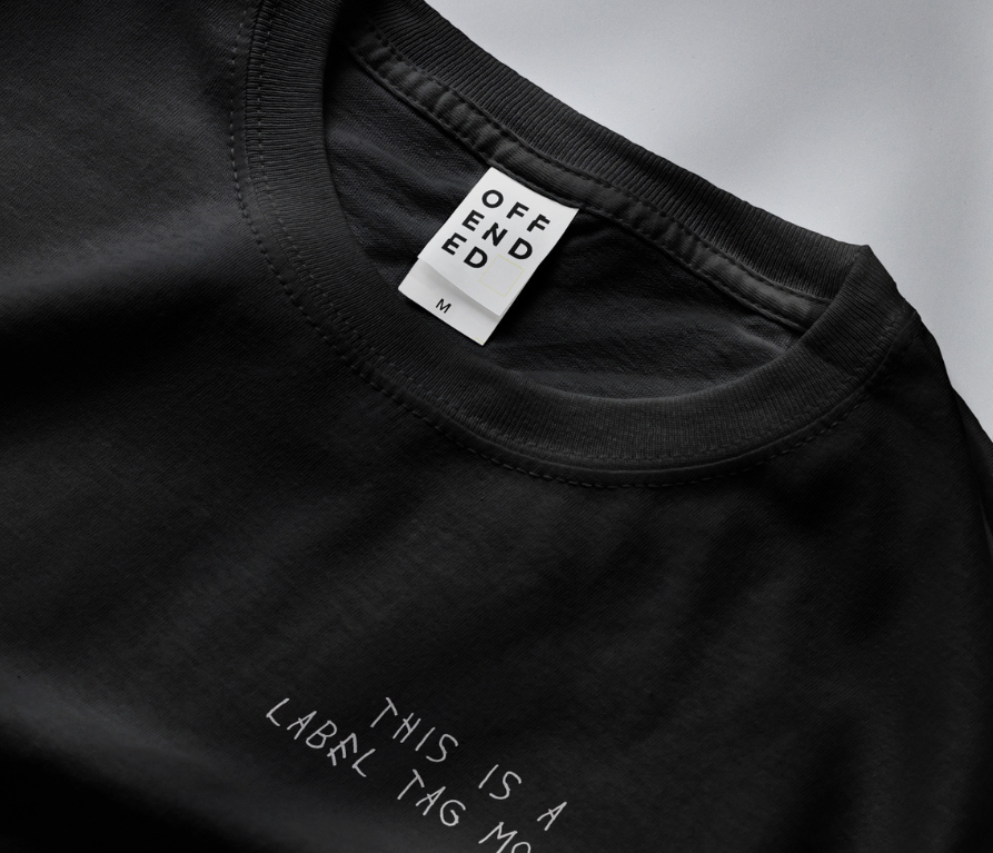 t-shirt mockup offended logo