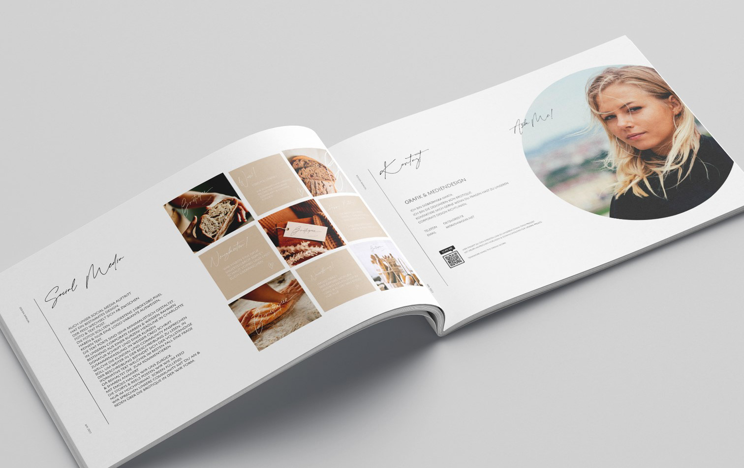 BROTIQUE designmanual | fonts + contact