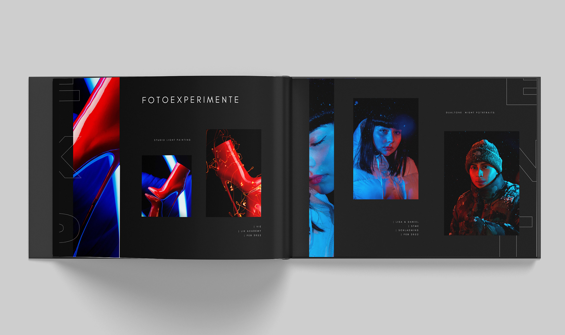 fotografie portfolio buch design 2022 | fotoexperimente