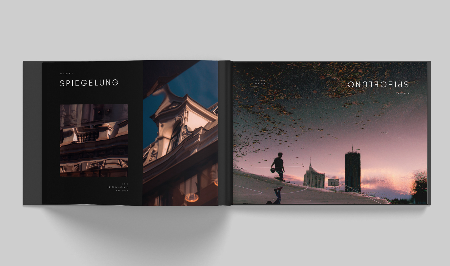 fotografie portfolio buch design 2022 | spiegelungen