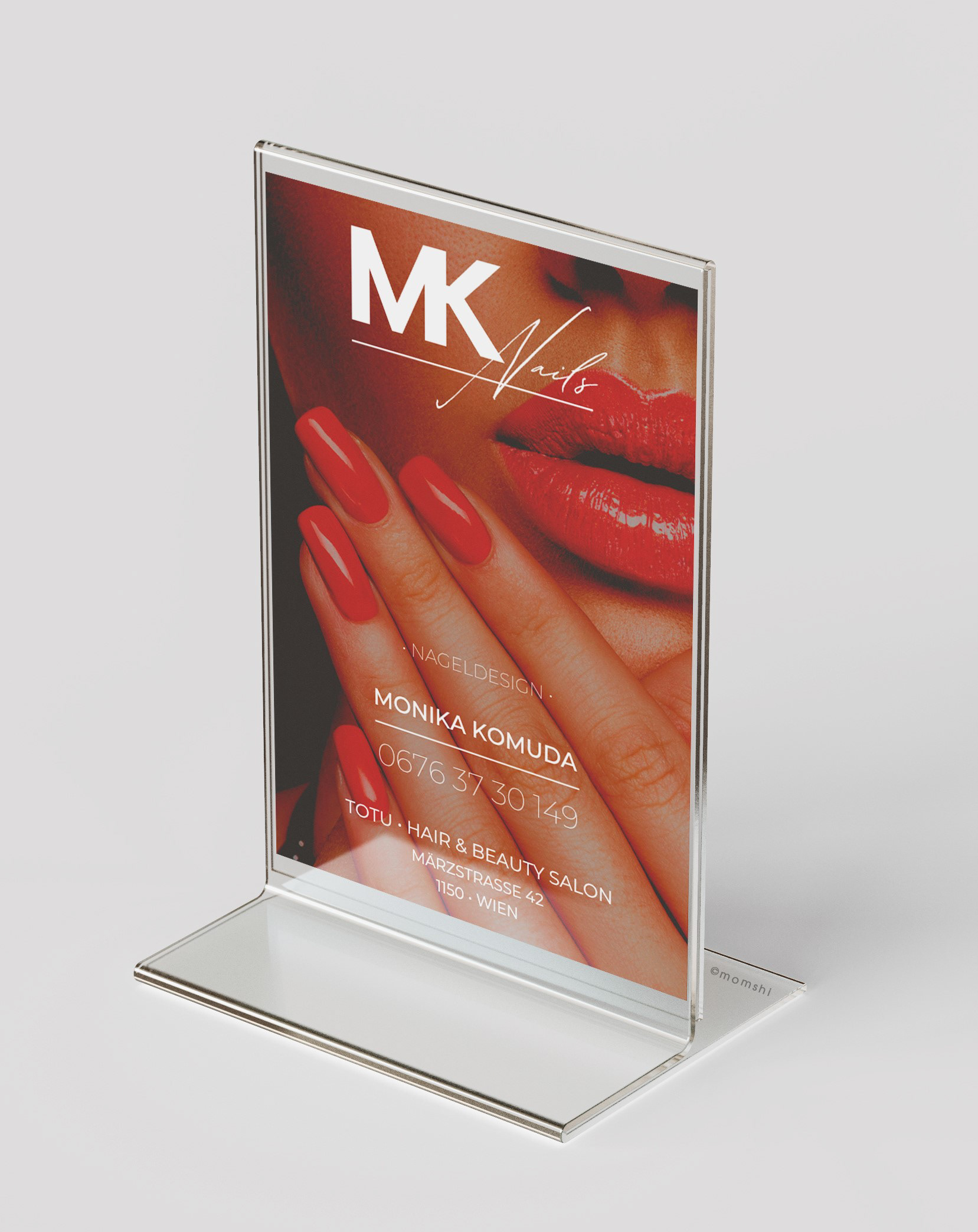 MKNails Preisliste Flyer A5 - vorderseite