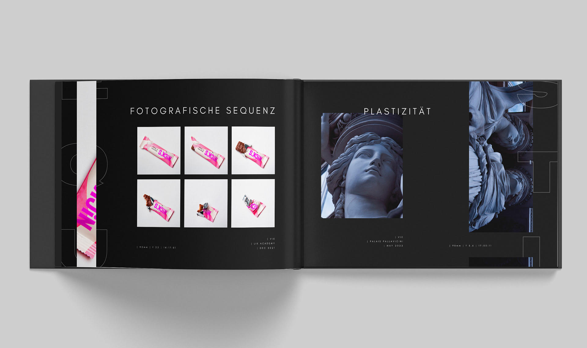 fotografie portfolio buch design 2022 | fotografische sequenz - plastizität