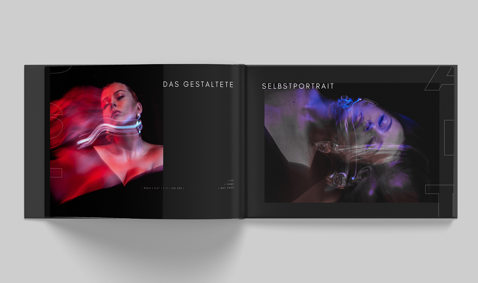fotografie portfolio buch design 2022 | das gestaltete selbstportrait