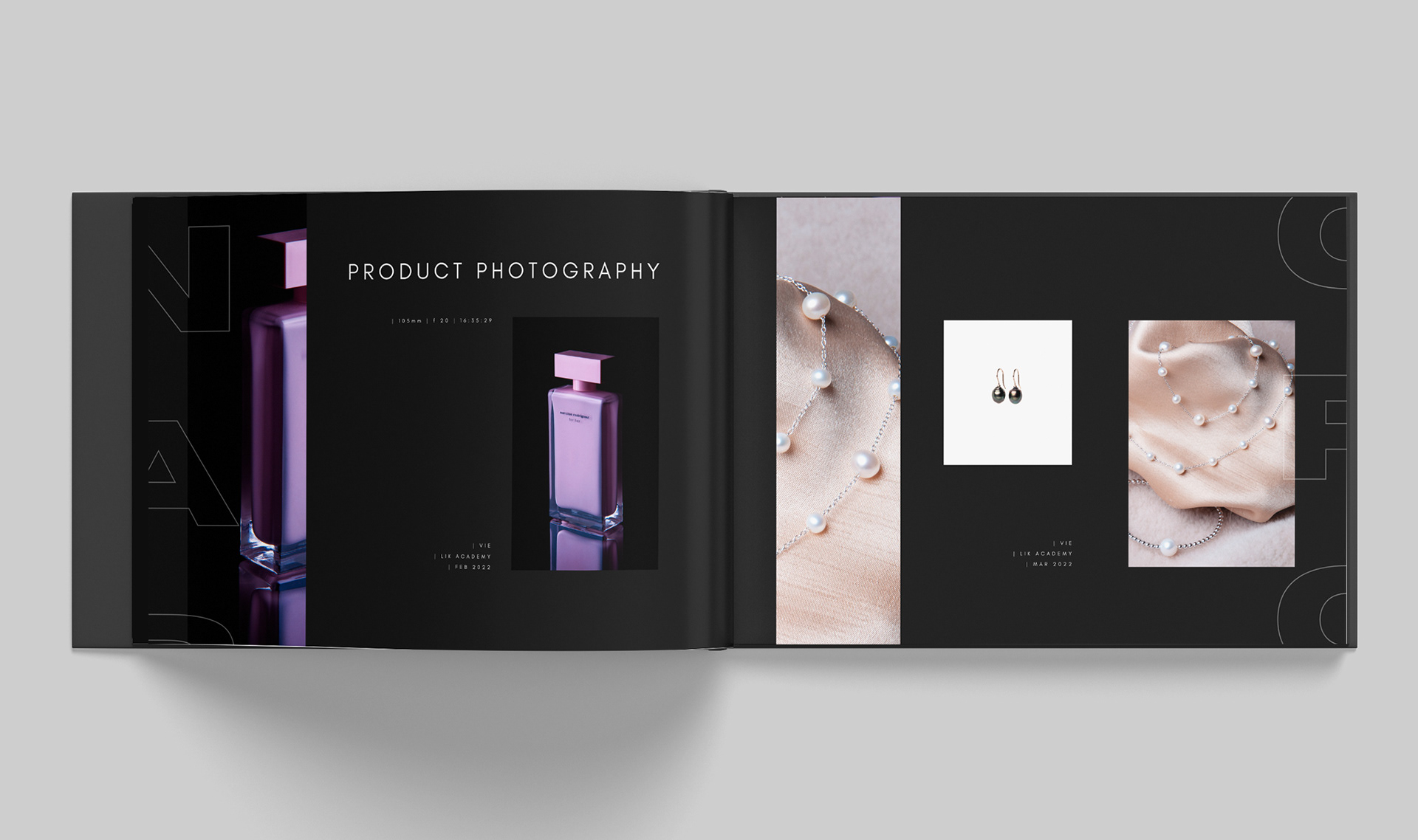 fotografie portfolio buch design 2022 | produktfotografie parfum+schmuck