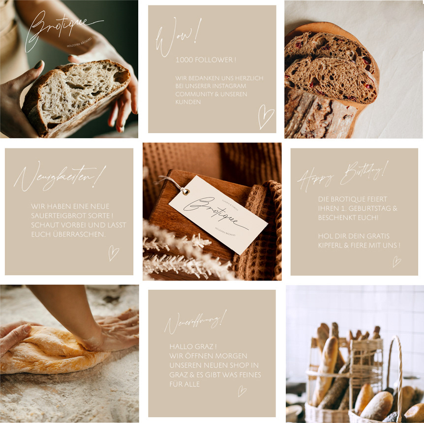 BROTIQUE Social Media Feed Mockup