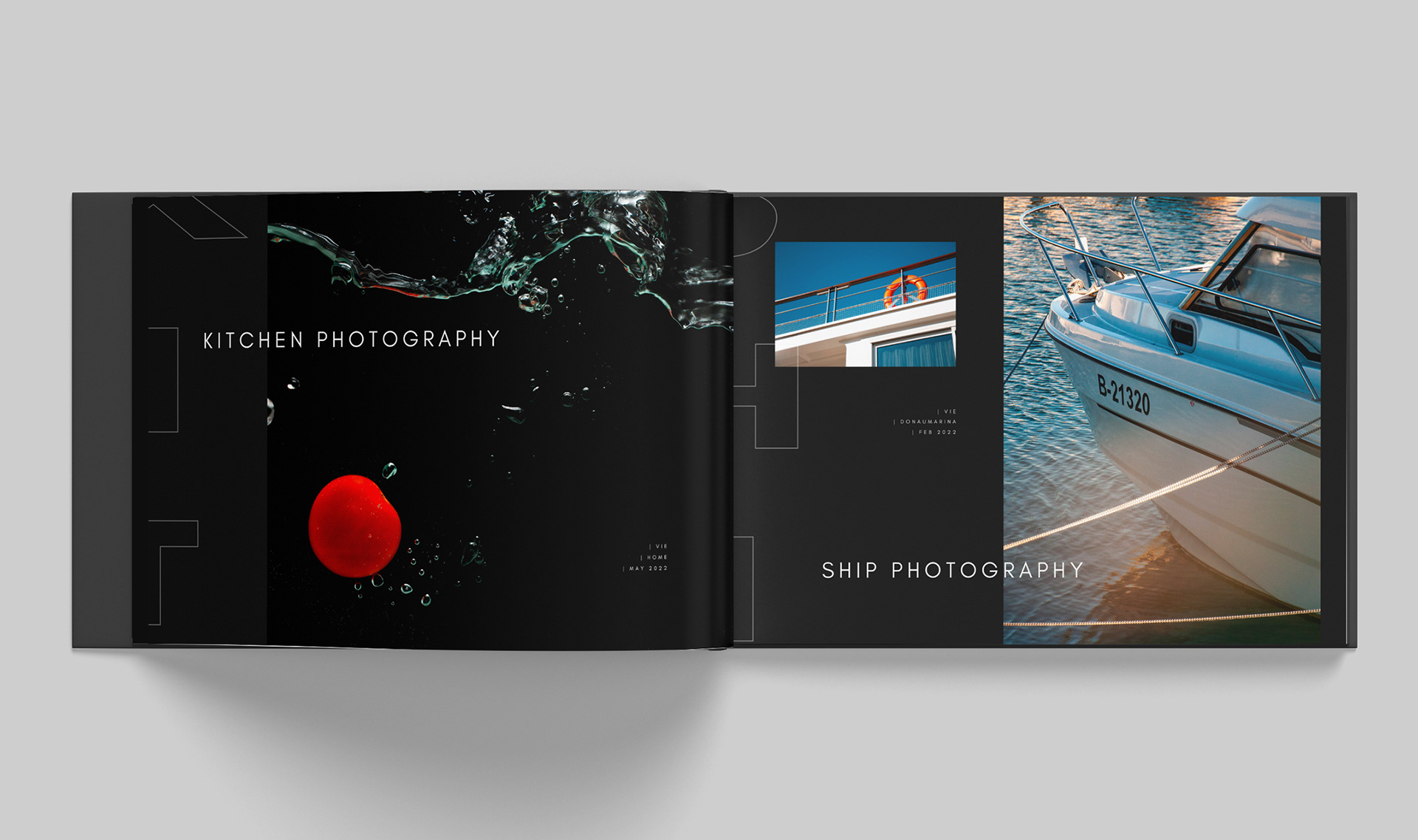 fotografie portfolio buch design 2022 | kitchenphotography - shipphotography
