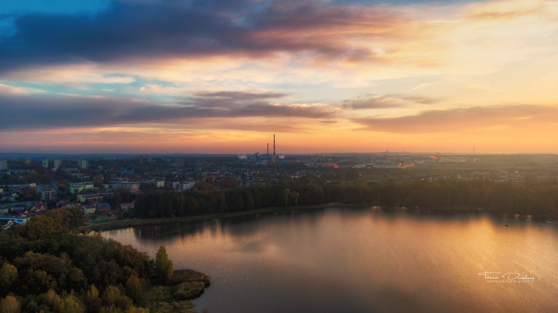 Tychy - Jezioro Paprocany o Poranku