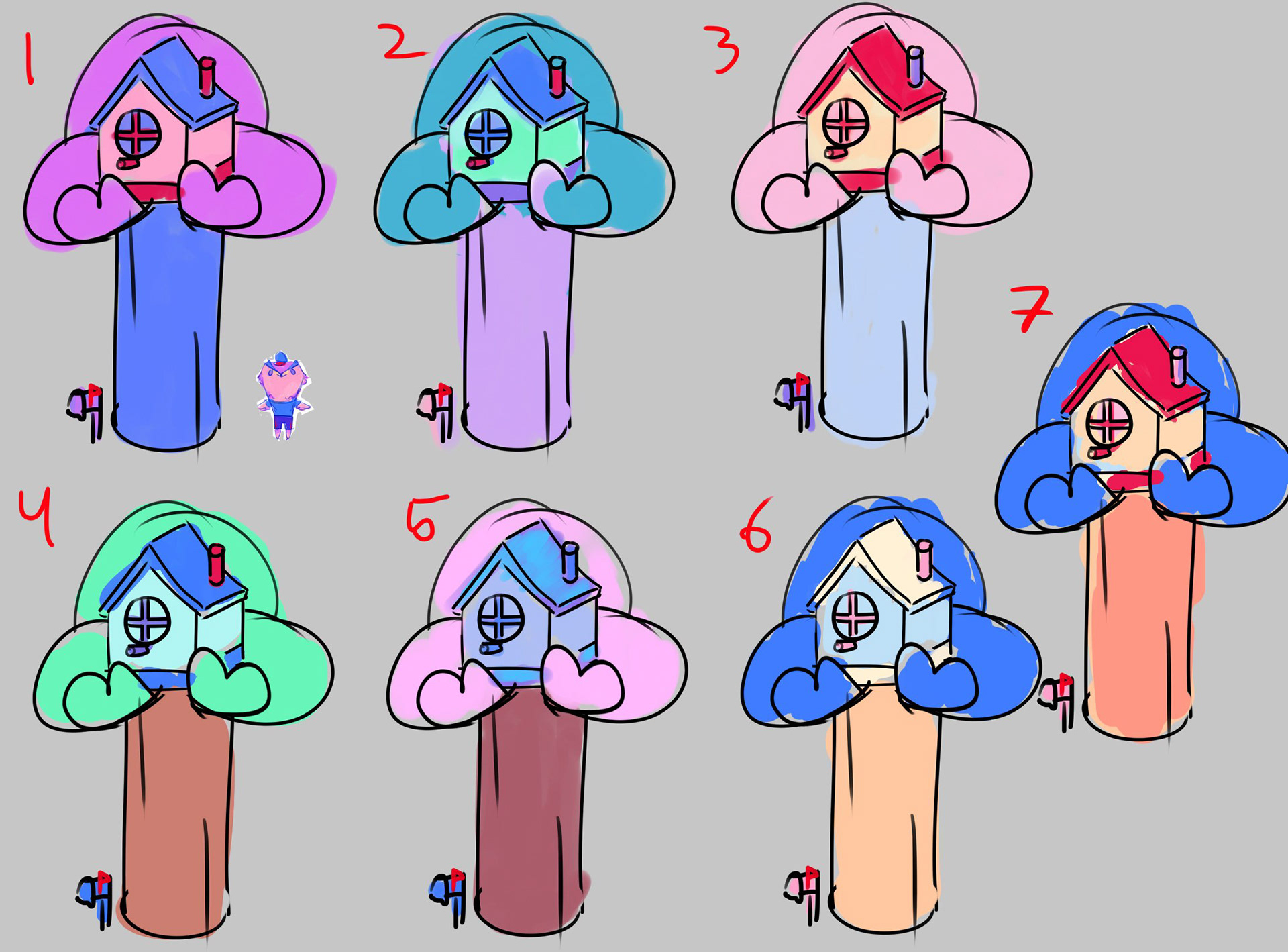 Birdhouse Color Tests