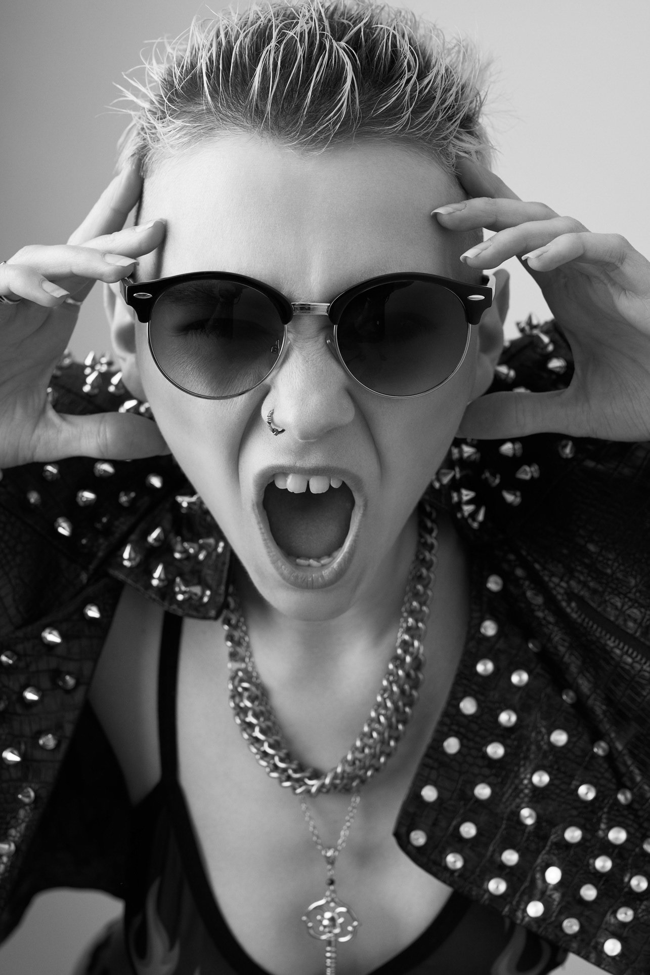 alt fashion photoshoot with model Kelsey Wolfe