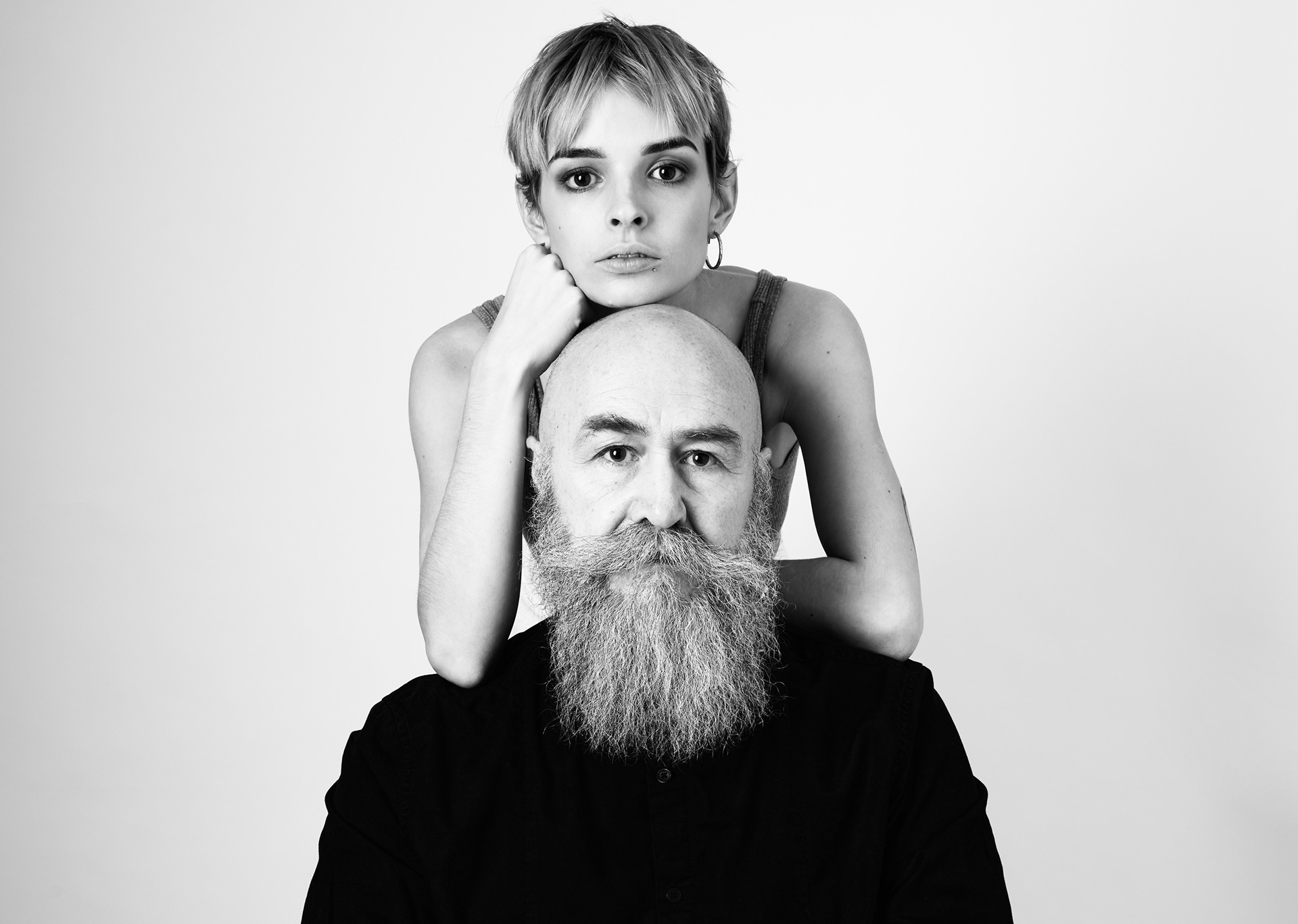 Black and White portrait with Gracie Lockheart and Pip