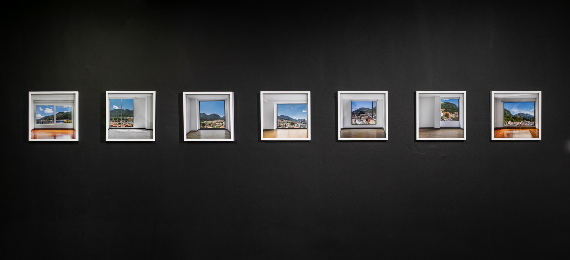 Vistas 1 a 7, instalación para la Bienal de Bogotá, versión 2025.