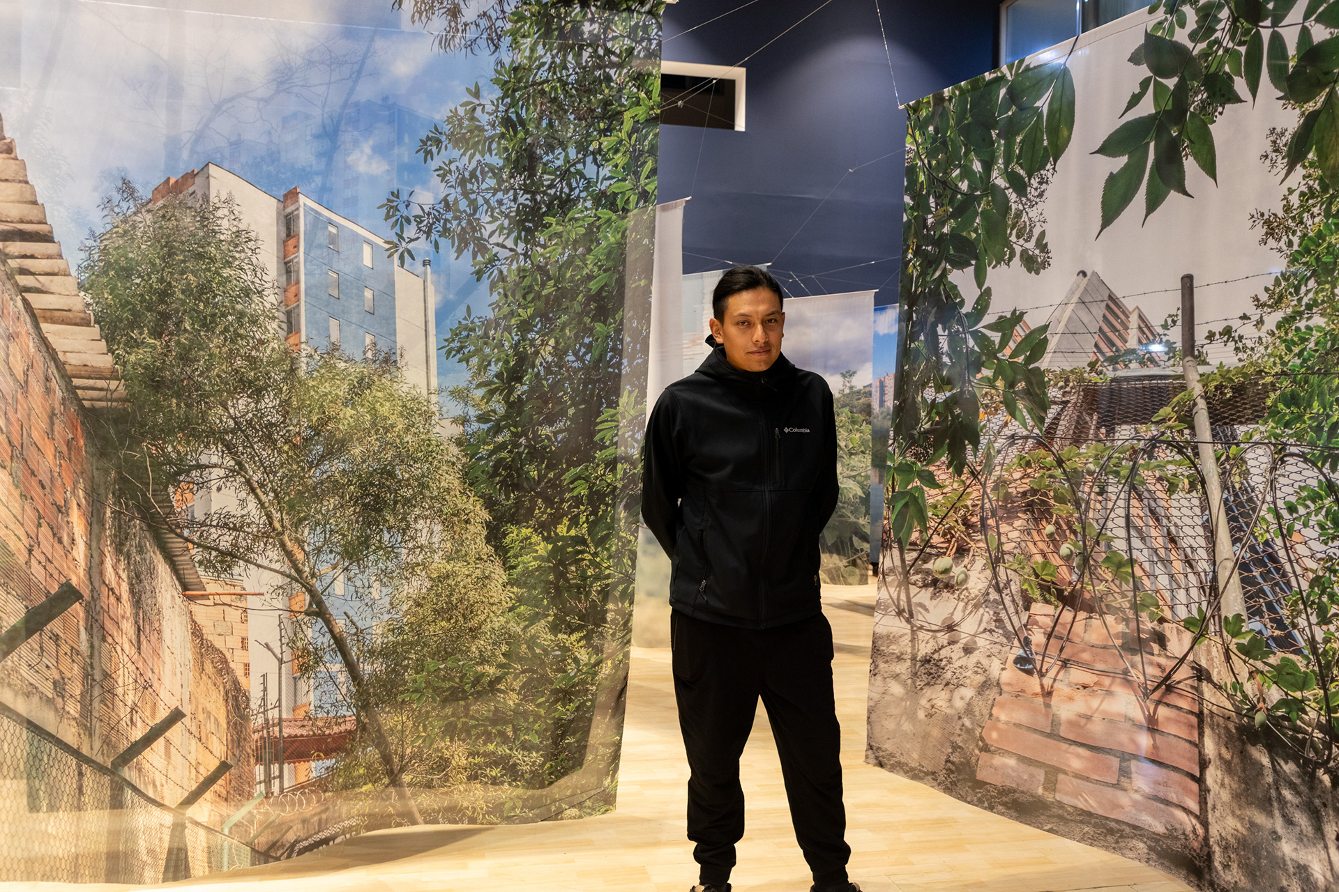 Instalación en la Cámara de Comercio de Kennedy, Bogotá, 2026. 