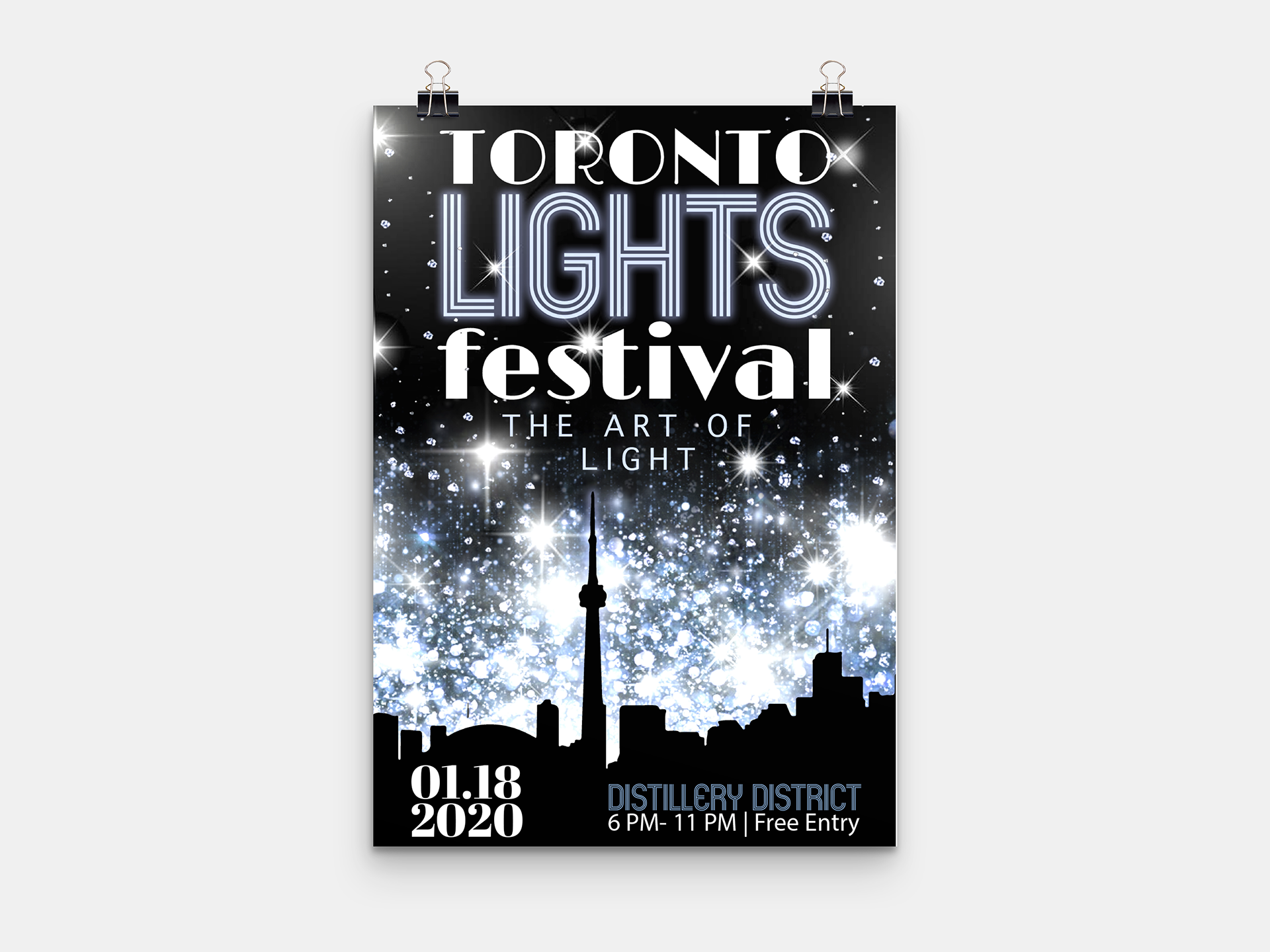 Stephanie Zizek - TORONTO LIGHTS FESTIVAL POSTER