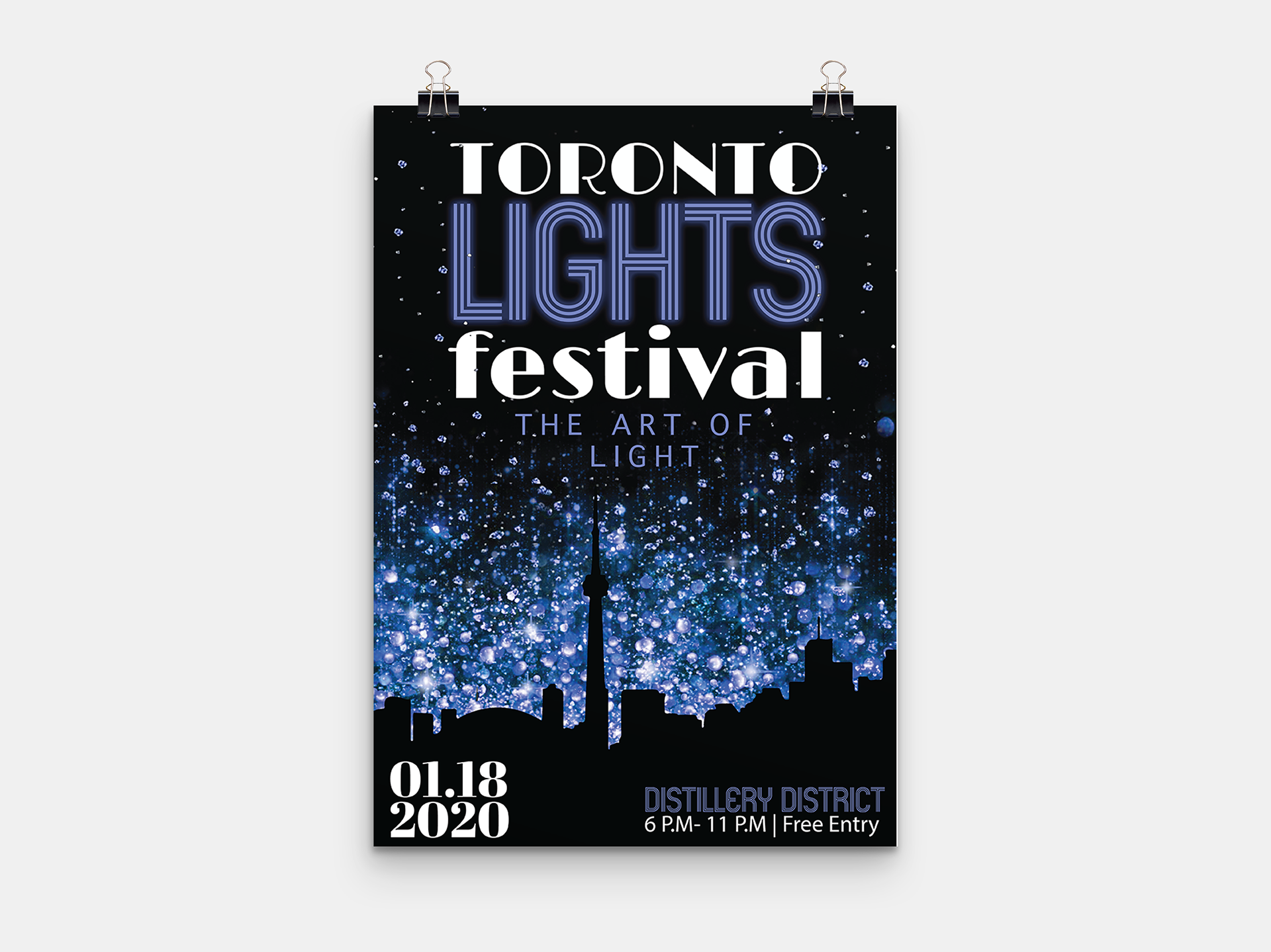 Stephanie Zizek - TORONTO LIGHTS FESTIVAL POSTER