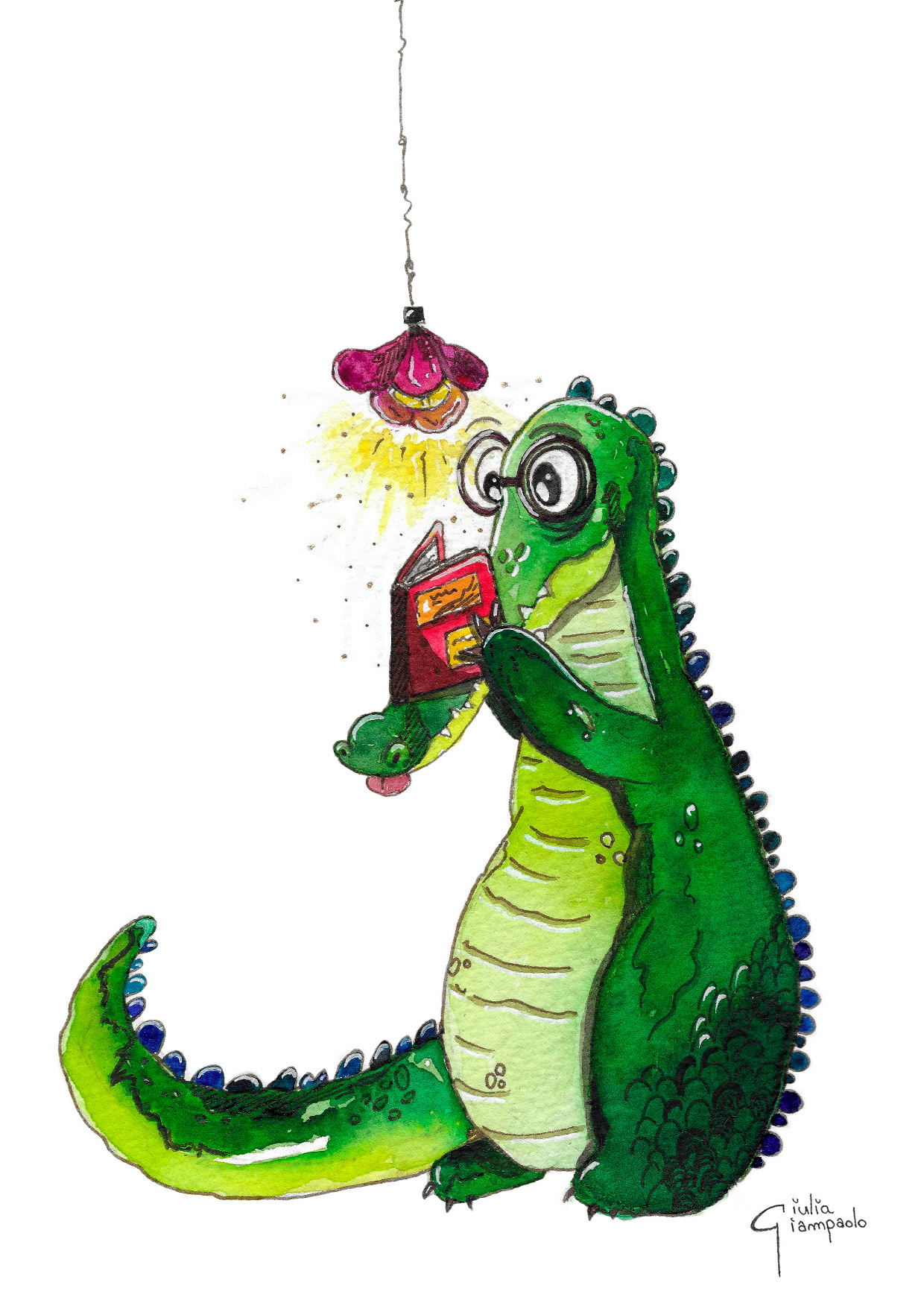 How crocodiles read