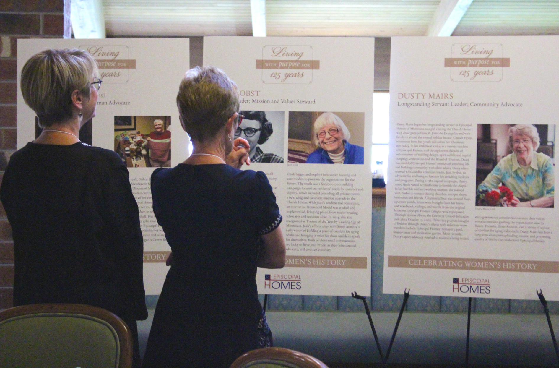 Large-scale posters made for Women's History 