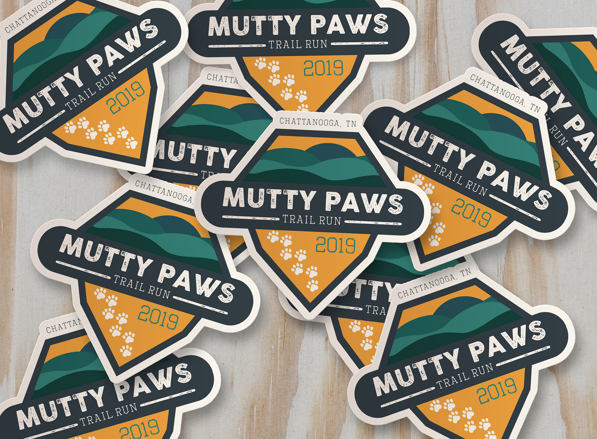 Fundraising event planning and sticker design to support the Humane Educational Society of Chattanooga.