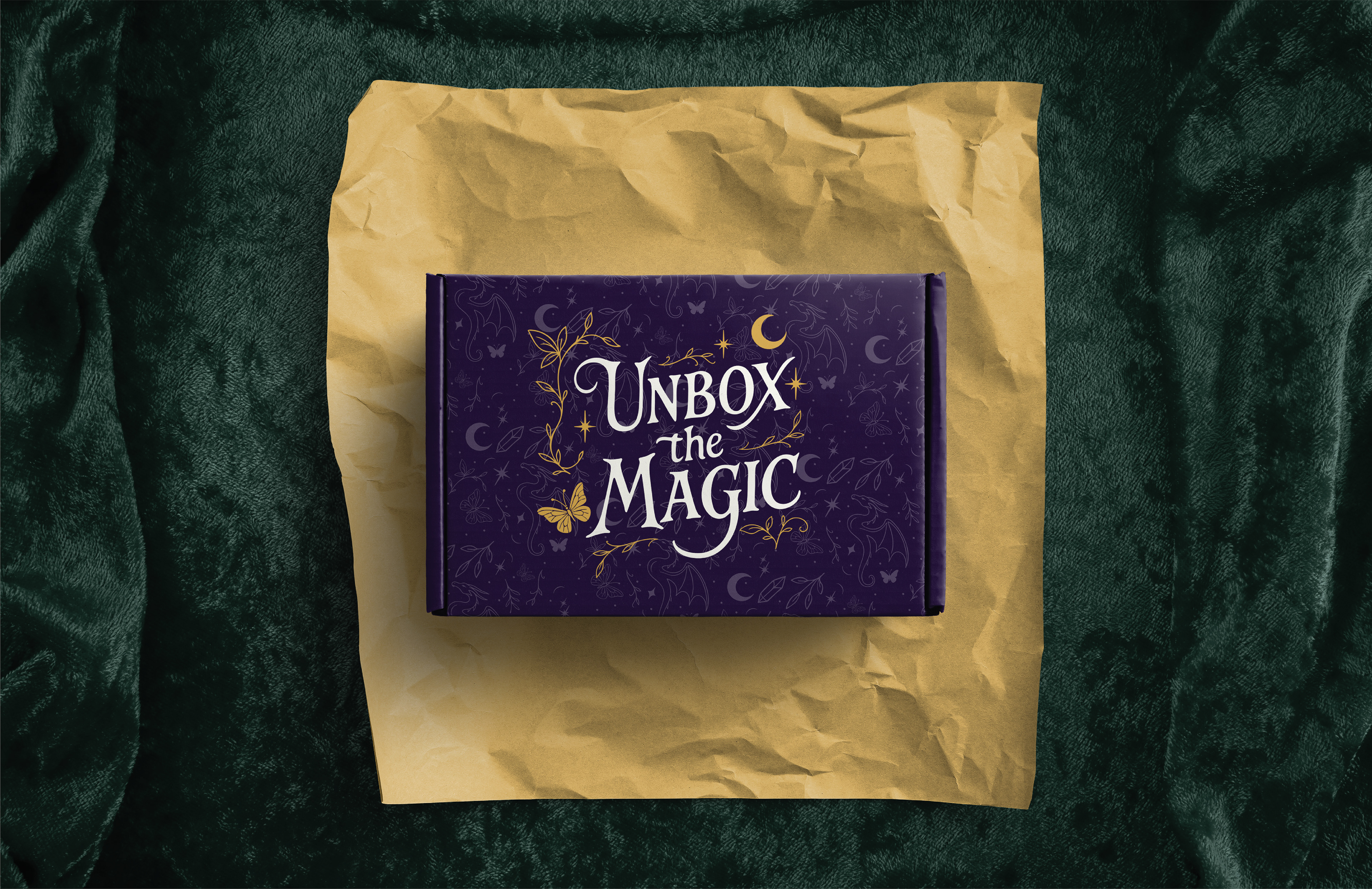 Custom lettering and packaging.