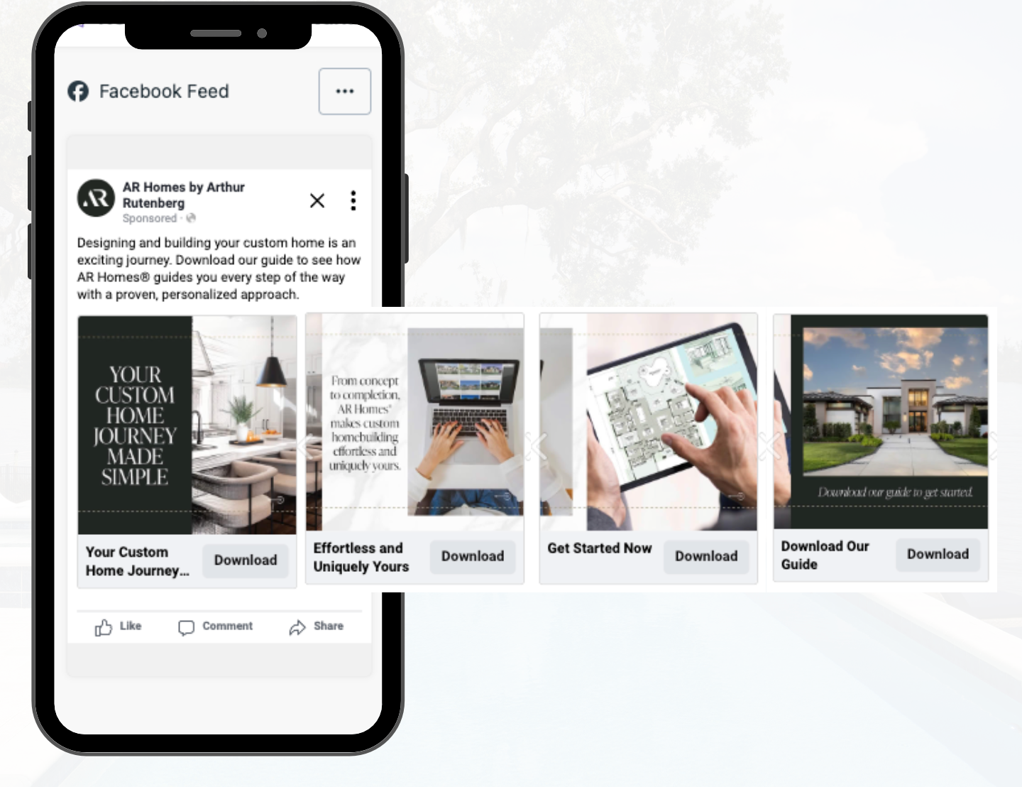 Paid Media for Custom Homebuilding Education Campaign