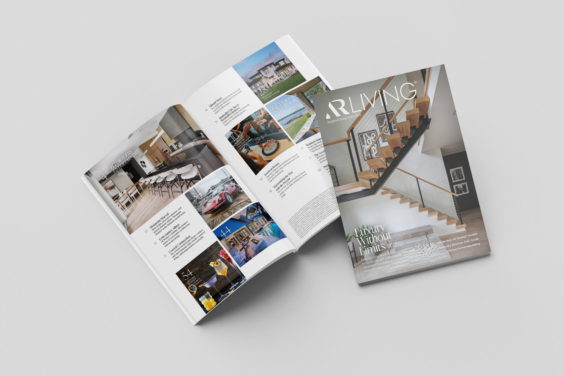 Design for the 2025 AR Living® Magazine. Follow this link to view digitally: https://arliving.arhomes.com/view/462964453/