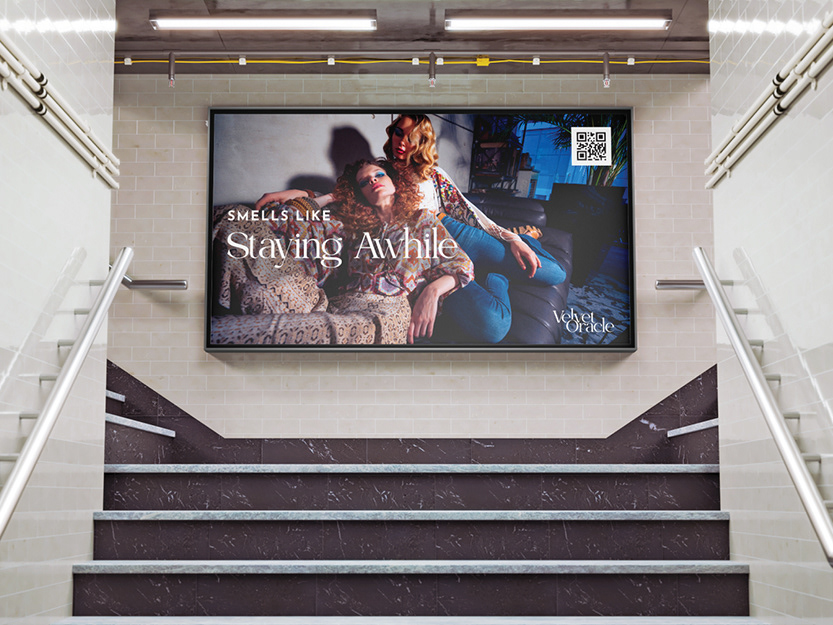 Large Format Print Campaign Ad in a Subway