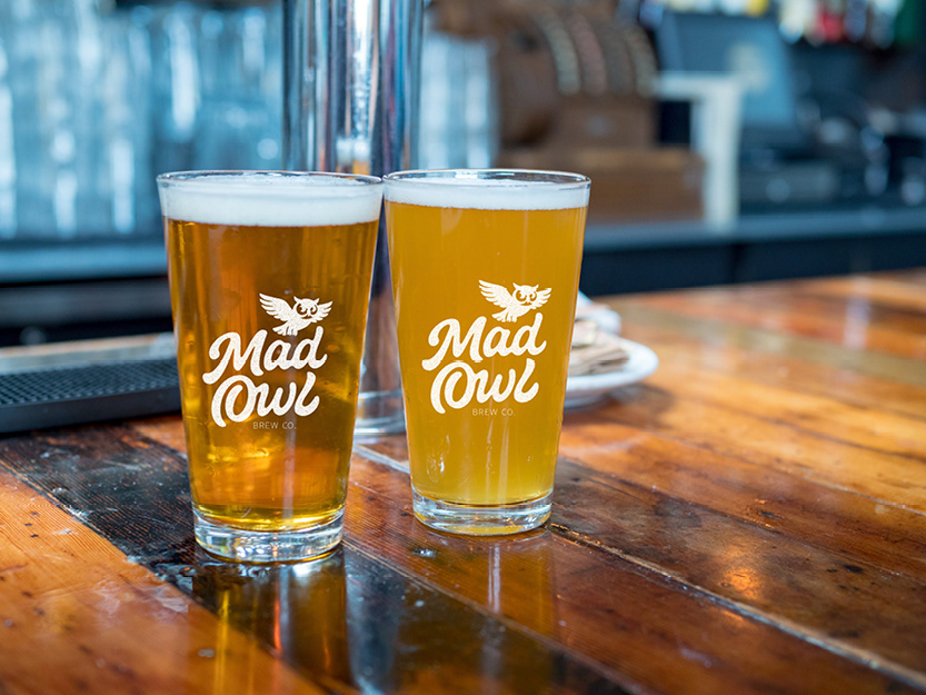 Alternate Logo Design on Pint Glasses